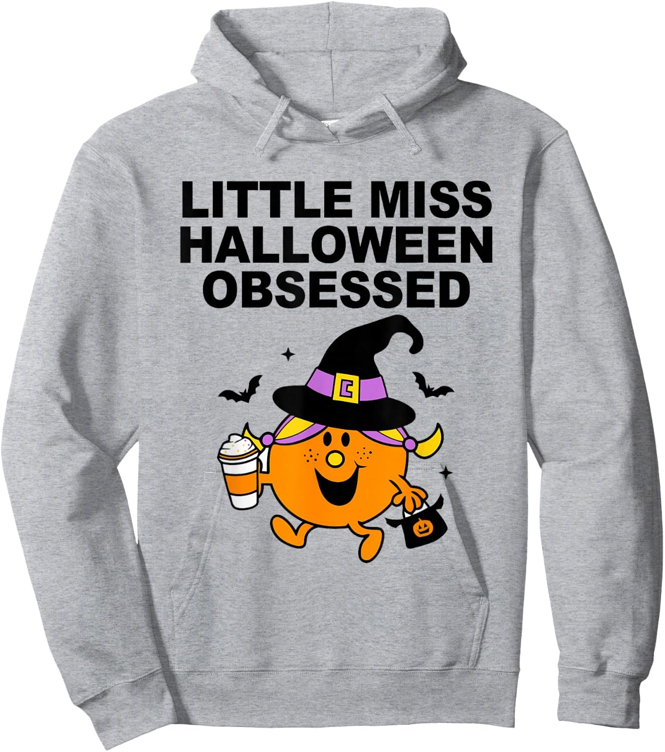 Little miss halloween obsessed Apparel Hoodie - Hoodie | Ash