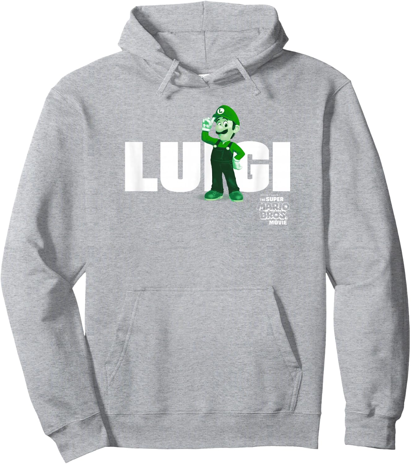The Super Mario Bros. Movie Luigi Banner , Green Hoodie - Hoodie | Ash