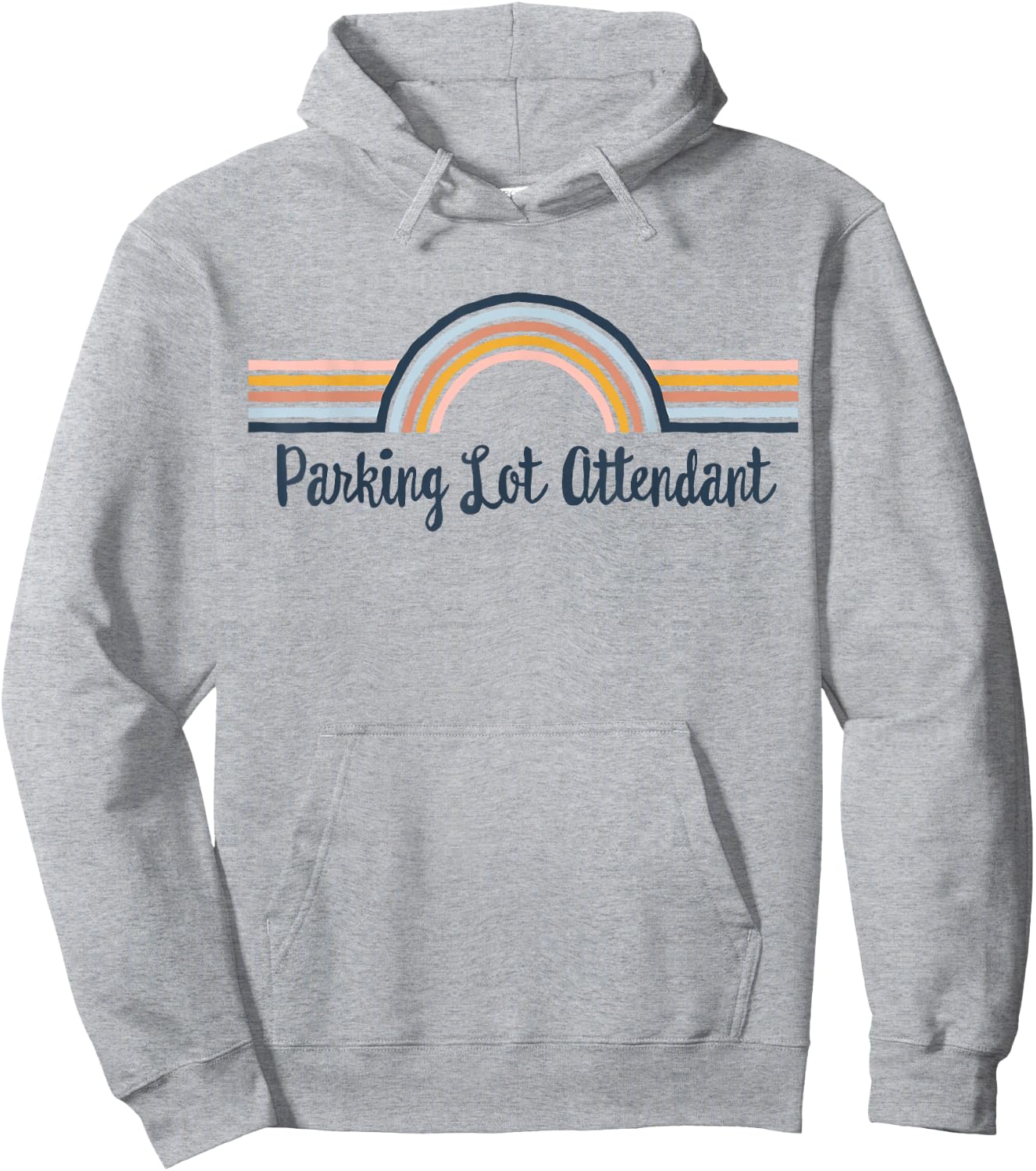 Parking Lot Attendant boho Rainbow, Parking Lot Attendant Hoodie - Hoodie | Ash