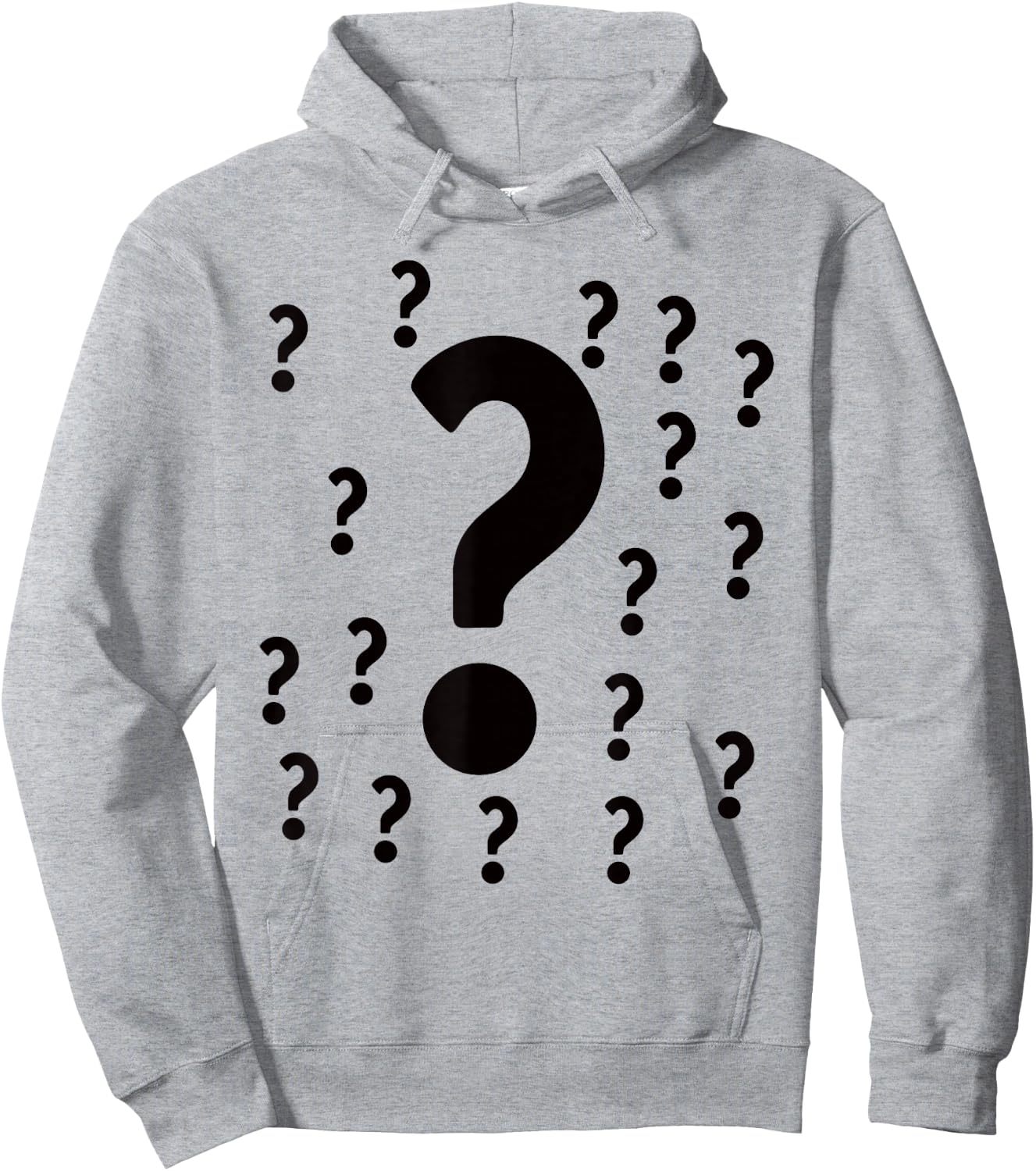 Question Marks Punctuation, Multiple Hoodie - Hoodie | Ash