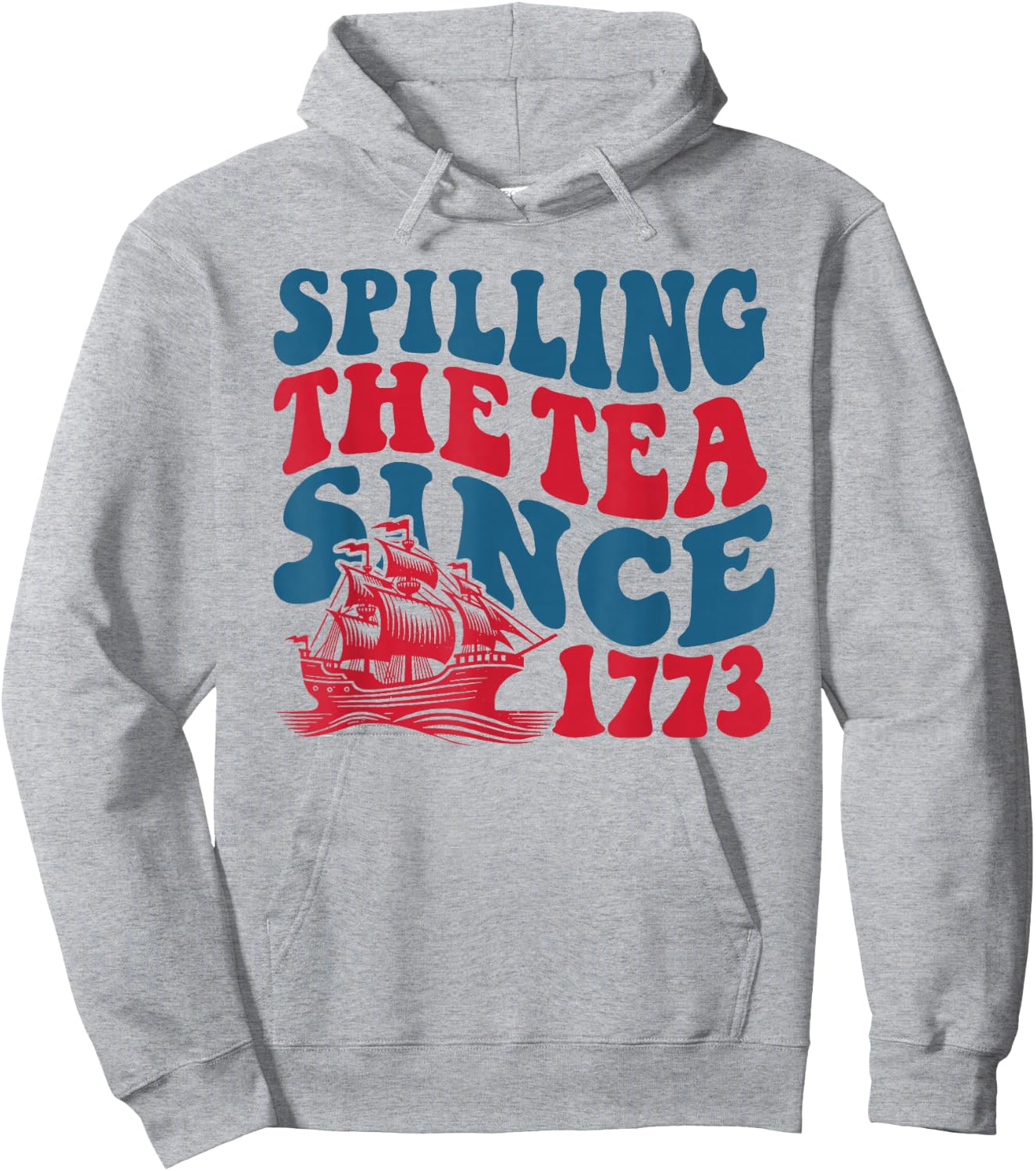 Retro Spilling The Tea Since 1773 Funny History Teacher Hoodie - Hoodie | Ash