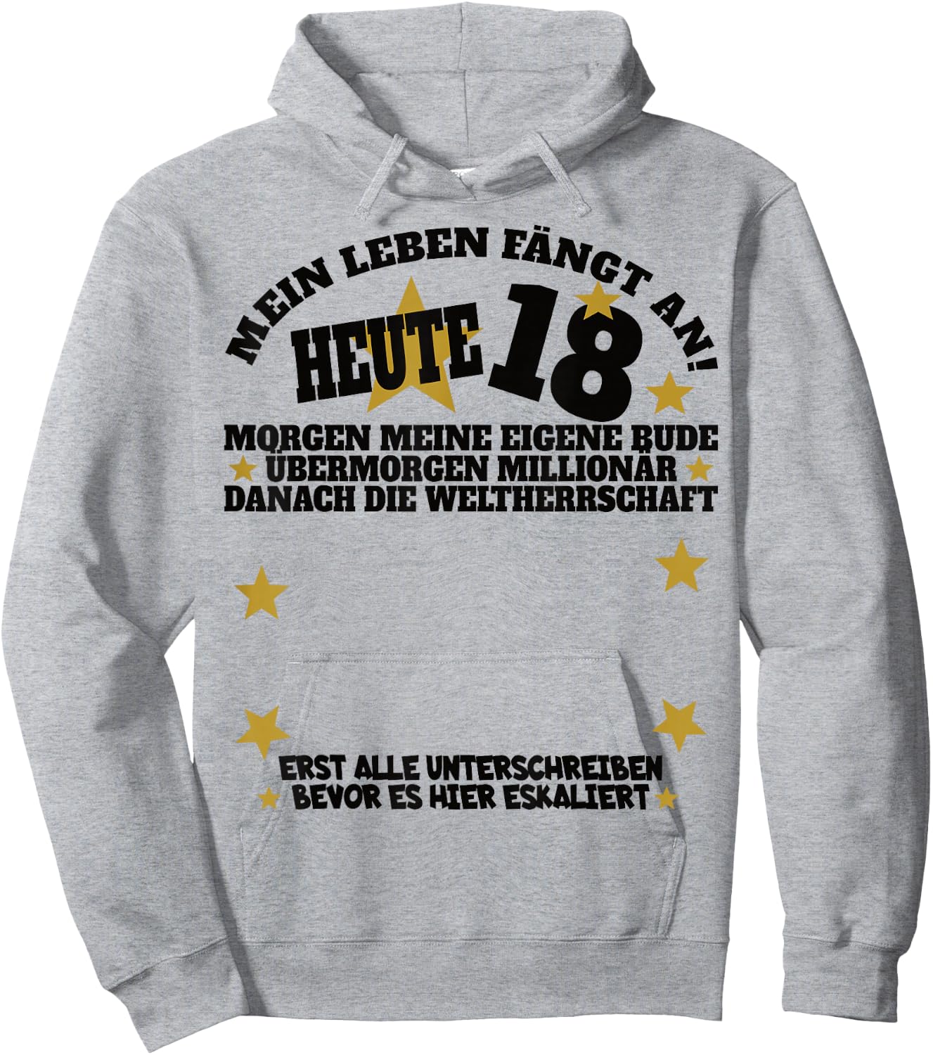18. Geburtstag Mädchen und 18. Geburtstag Junge Gästebuch Hoodie - Hoodie | Ash