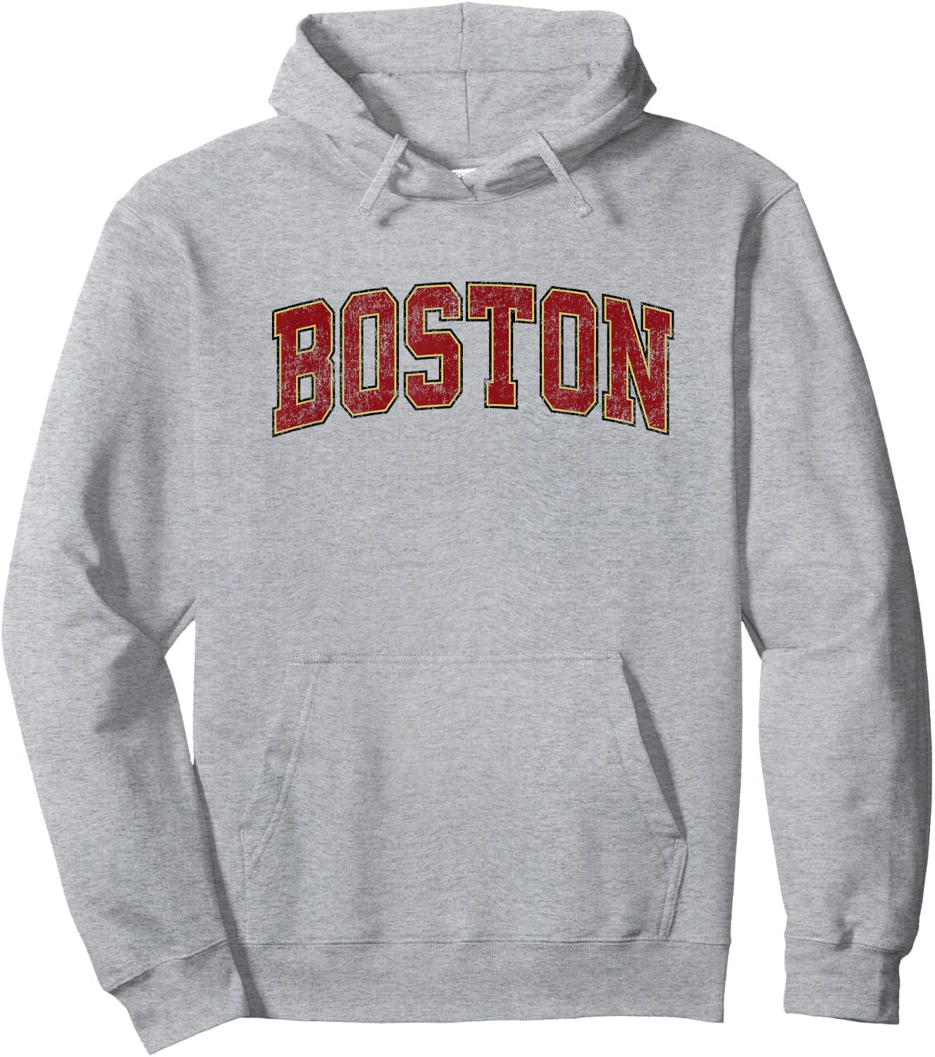 Boston Massachusetts MA Athletisches Sportdesign im Vintage-Stil Hoodie - Hoodie | Ash