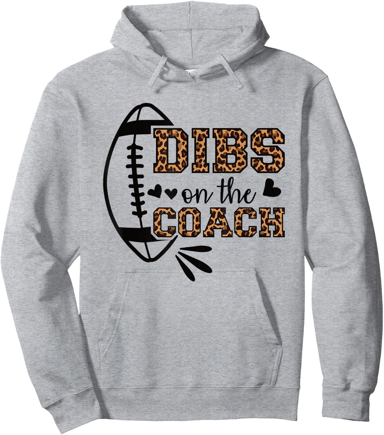 Football Coach Girlfriend Dibs On The Coach Hoodie - Hoodie | Ash