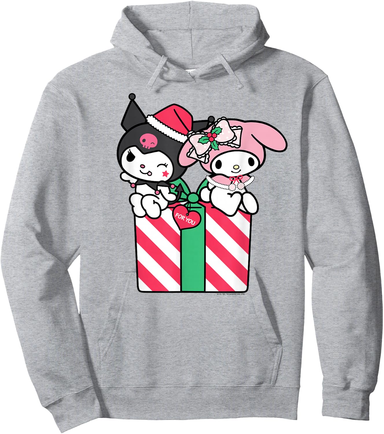 My Melody and Kuromi Shirt Hoodie - Hoodie | Ash