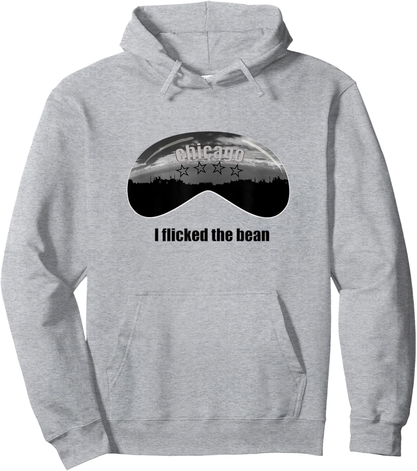 I Flicked the Bean Chicago Cloud Gate Hoodie - Hoodie | Ash