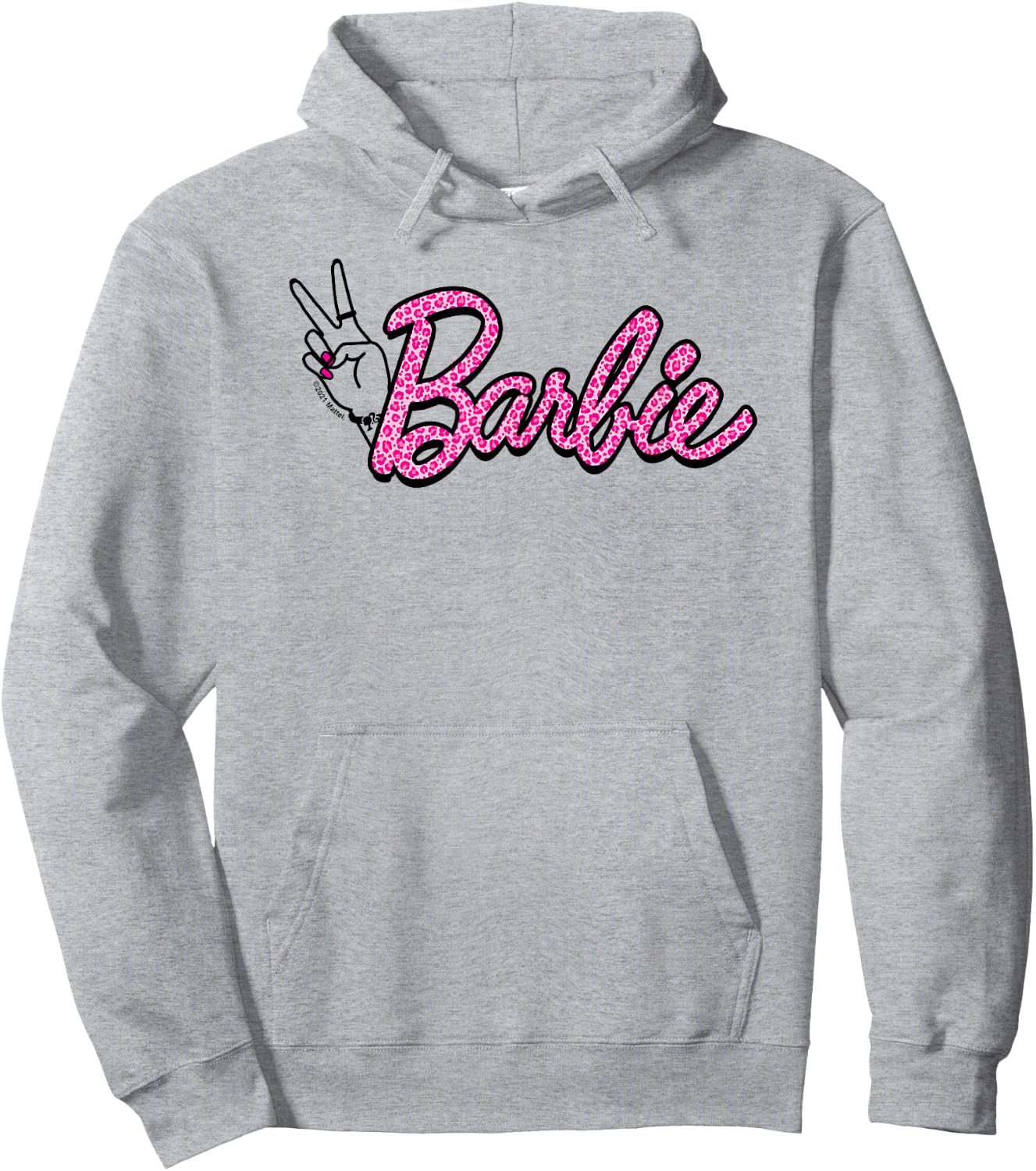 Barbie - Pink Leopard Print Logo Hoodie - Hoodie | Ash