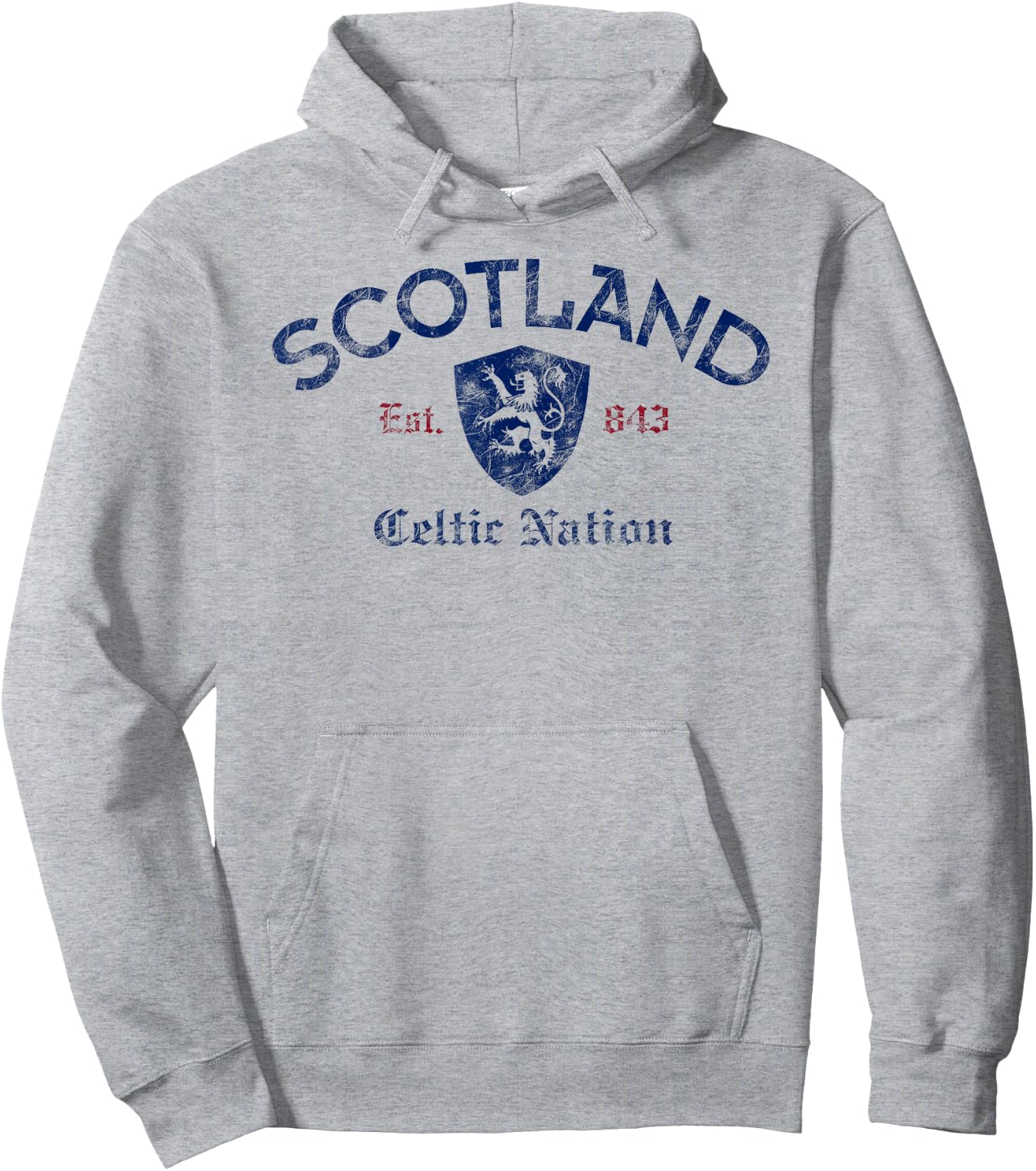 Scotland Celtic Nation Established 843 Hoodie - Hoodie | Ash