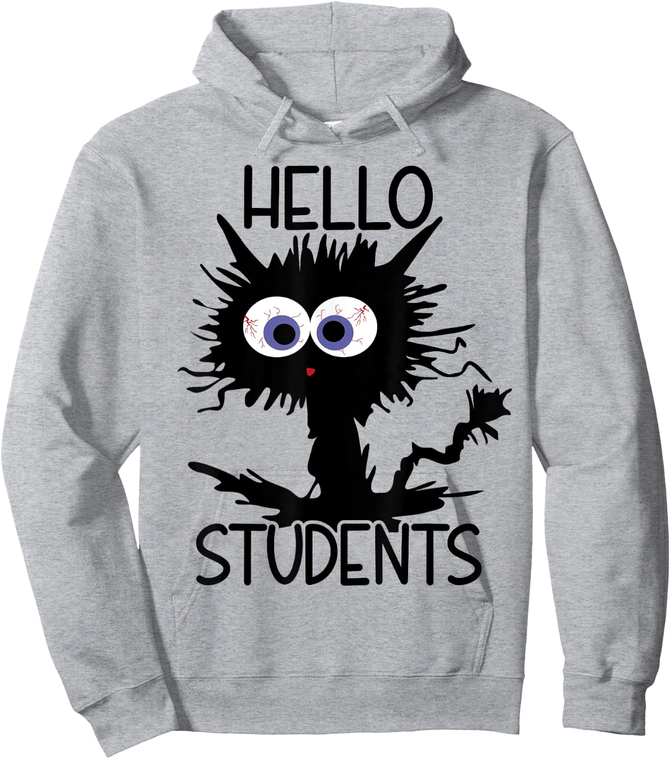 English Language Teacher It's Fine Cat Men Women Hoodie - Hoodie | Ash