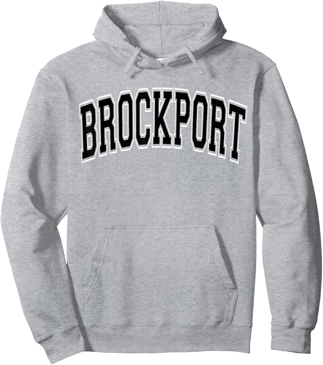 Brockport Arched Green with Black Text Hoodie - Hoodie | Ash