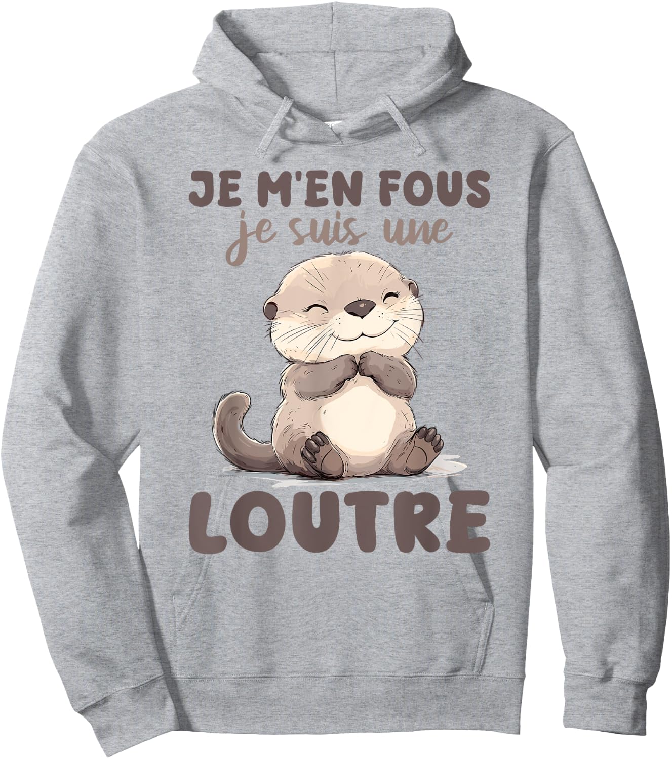 Je M'en Fous Je Suis Une Ottre Soft , white, S Hoodie - Hoodie | Ash