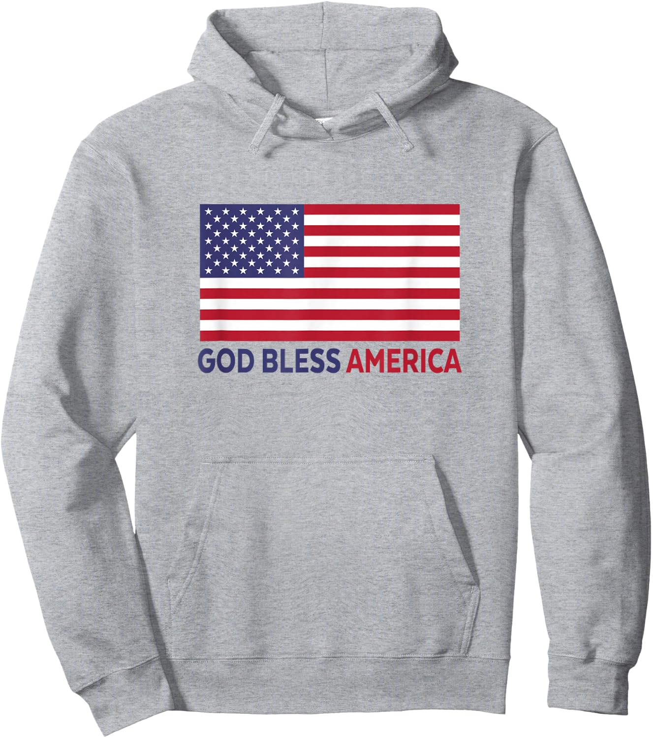 Modern God Bless America Hoodie - Hoodie | Ash