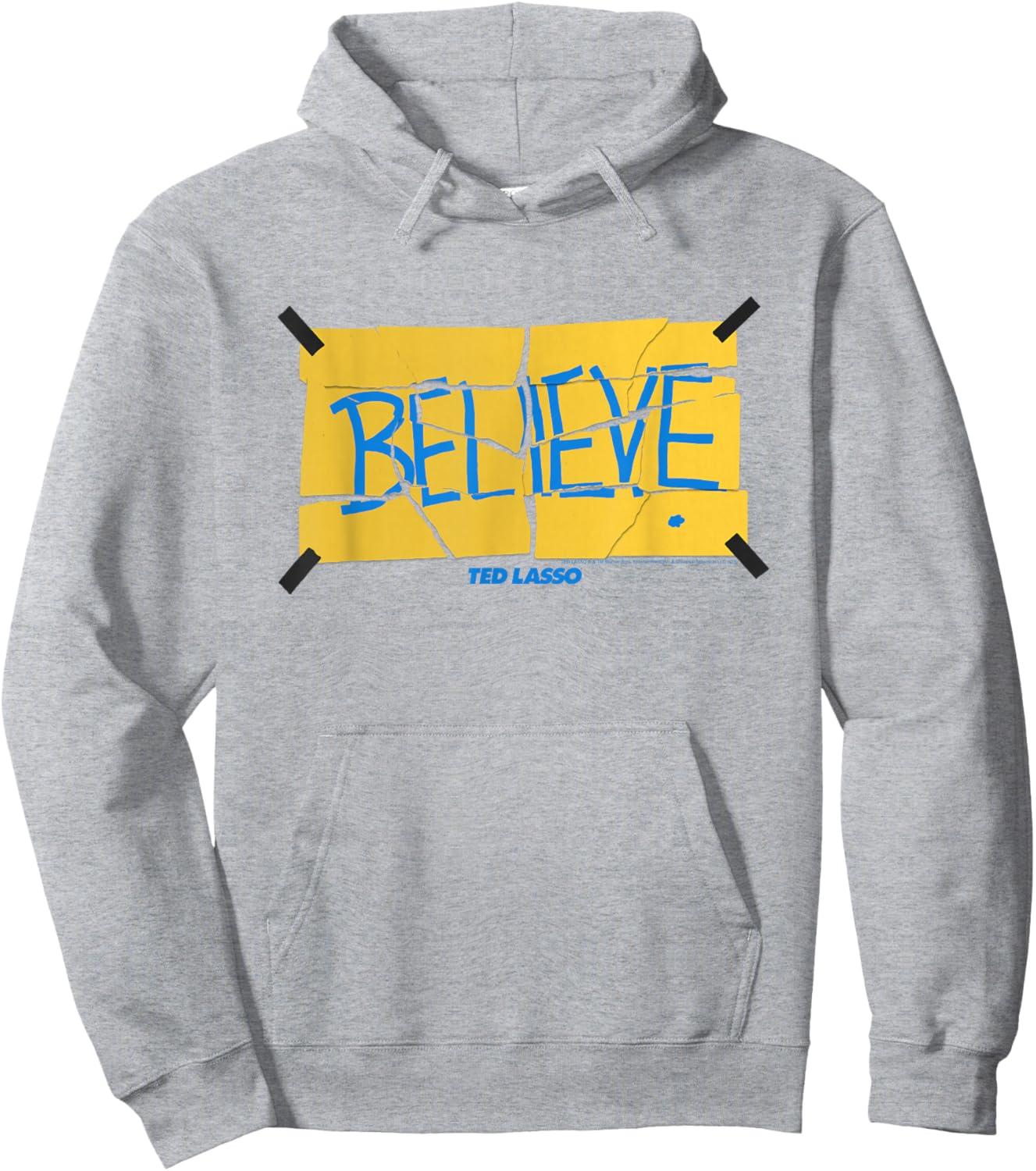 Ted Lasso Taped Up Believe Banner Hoodie - Hoodie | Ash