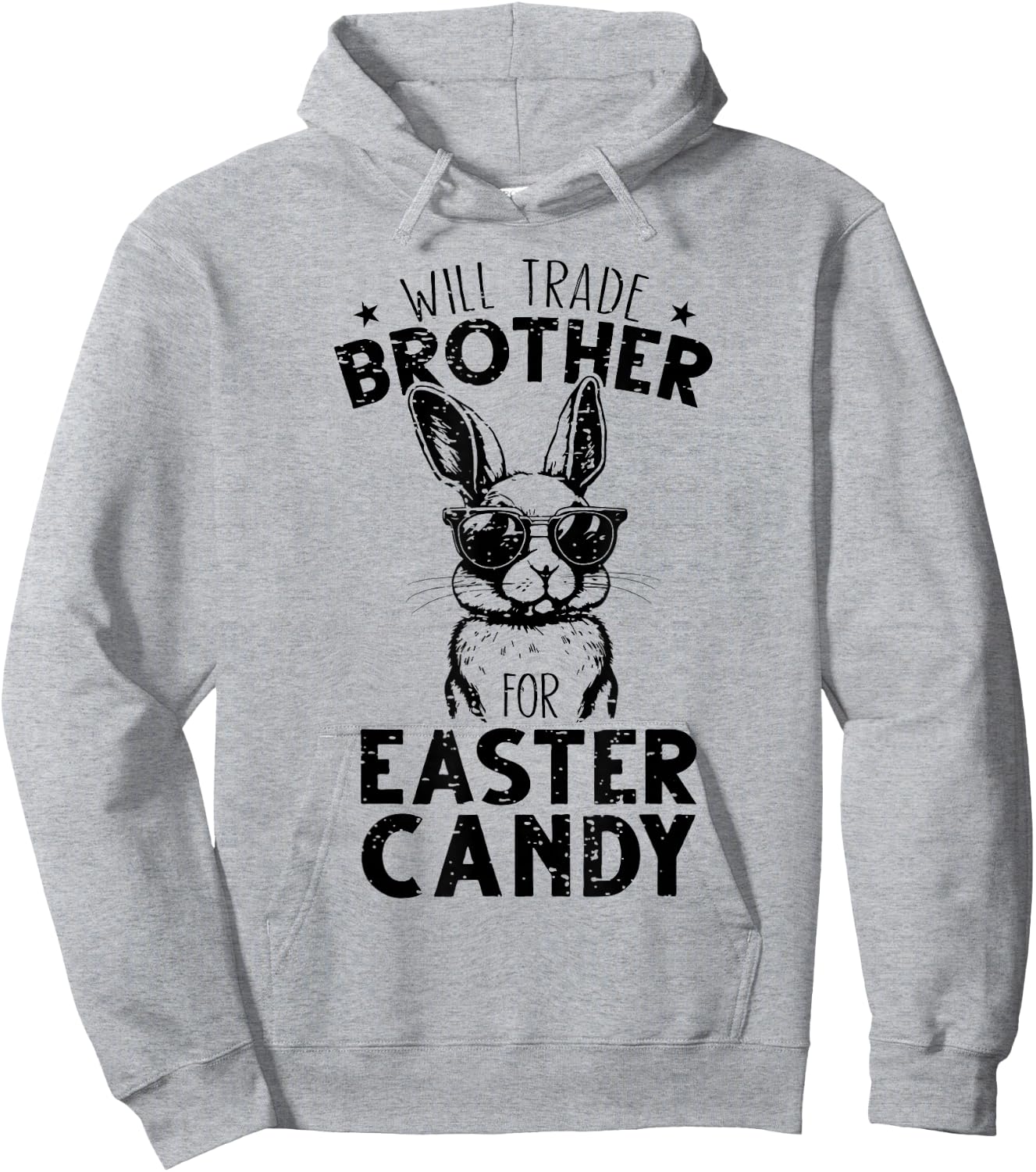 Will Trade Brother For Easter Candy Funny Family Girls Kids Hoodie - Hoodie | Ash