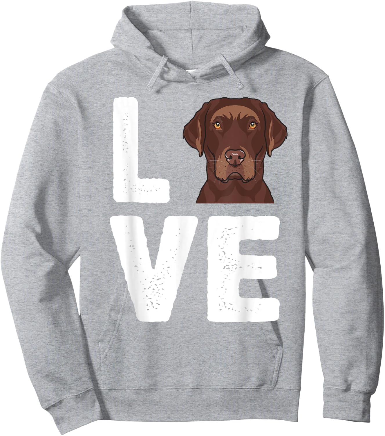 I Love My Chocolate Lab Shirt | Chocolate Labrador Hoodie - Hoodie | Ash