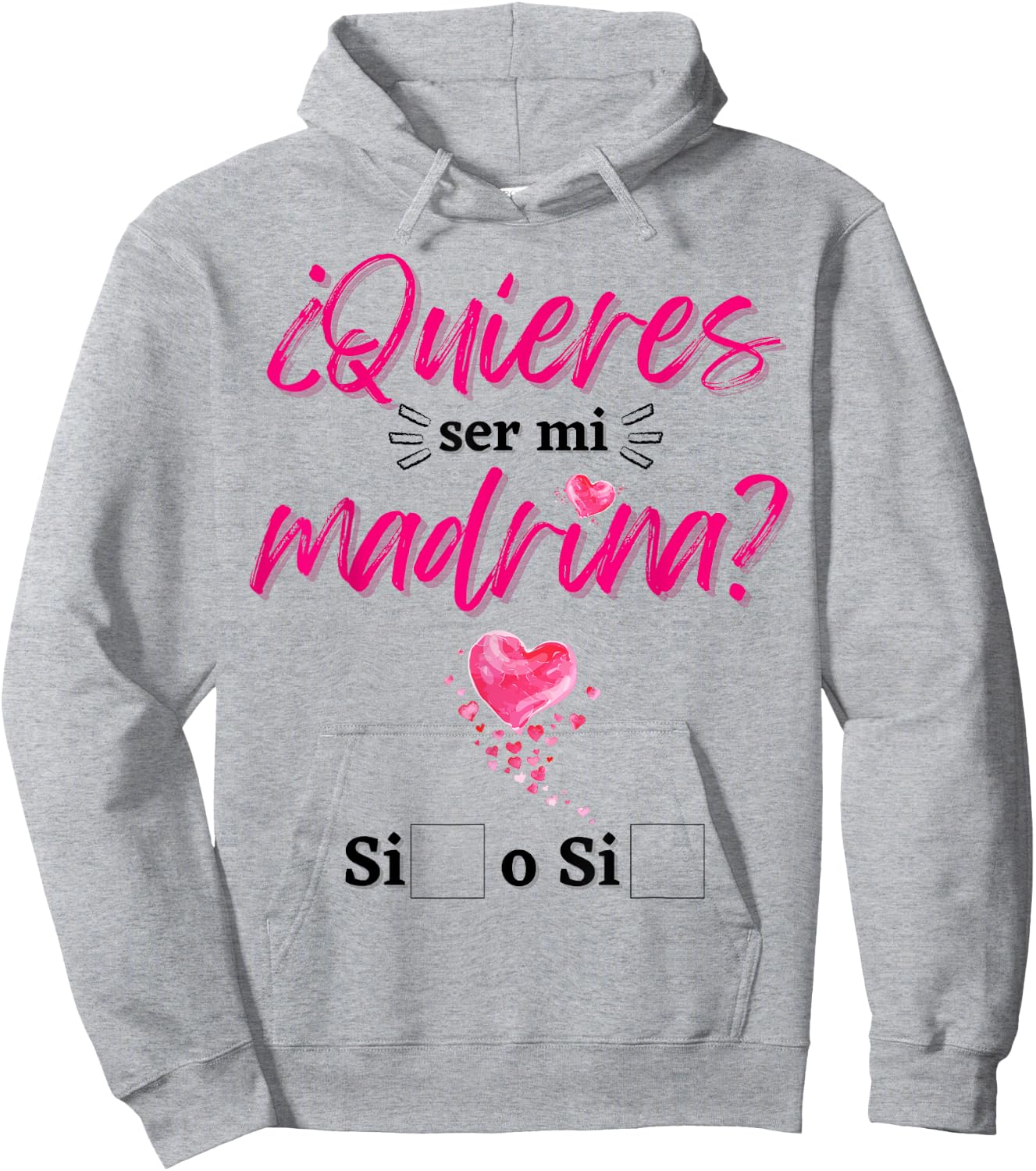You want to be my godmother baby gifts for godparents and godmothers Hoodie - Hoodie | Ash