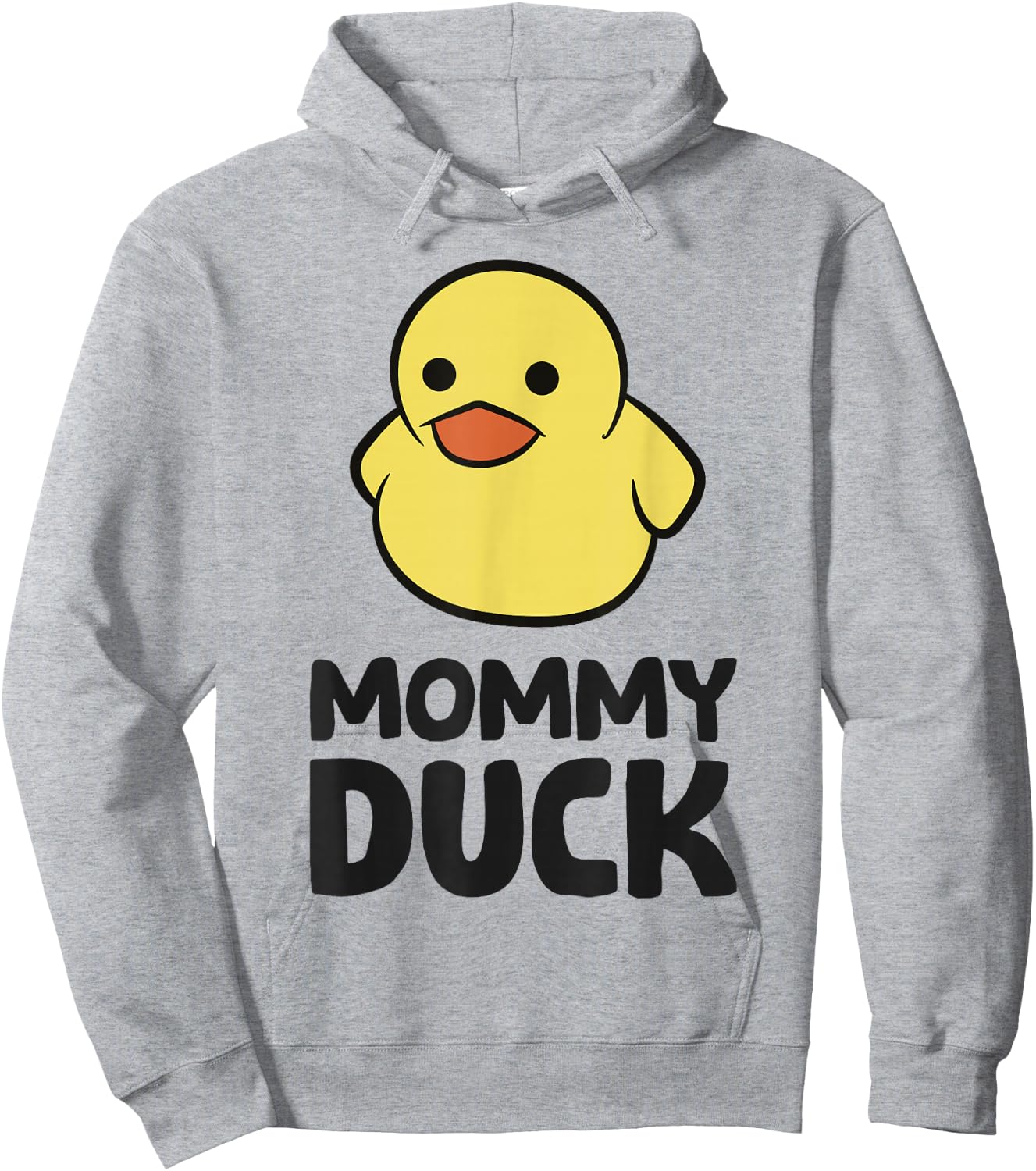 Mommy Duck Rubber Duck Mom Hoodie - Hoodie | Ash