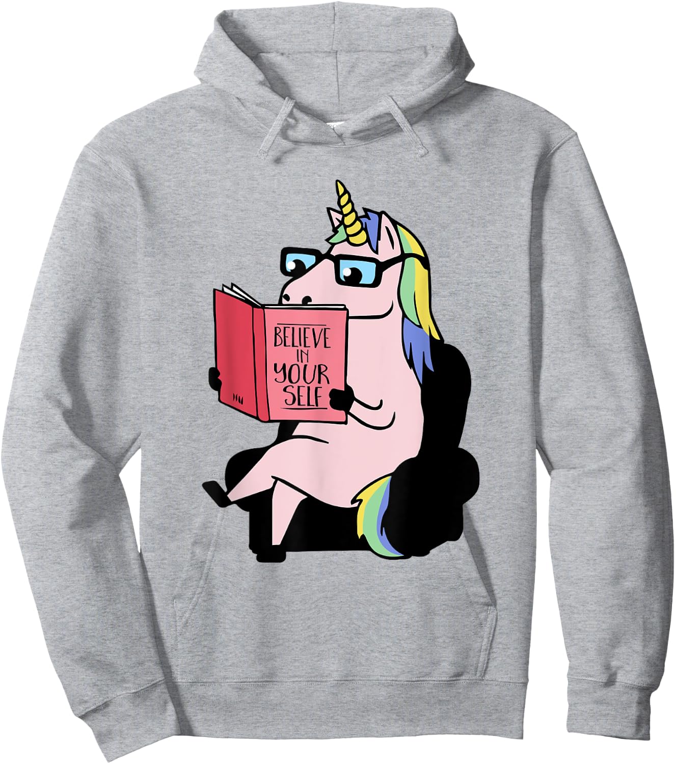 Believe in Yourself -Unicorn Hoodie - Hoodie | Ash