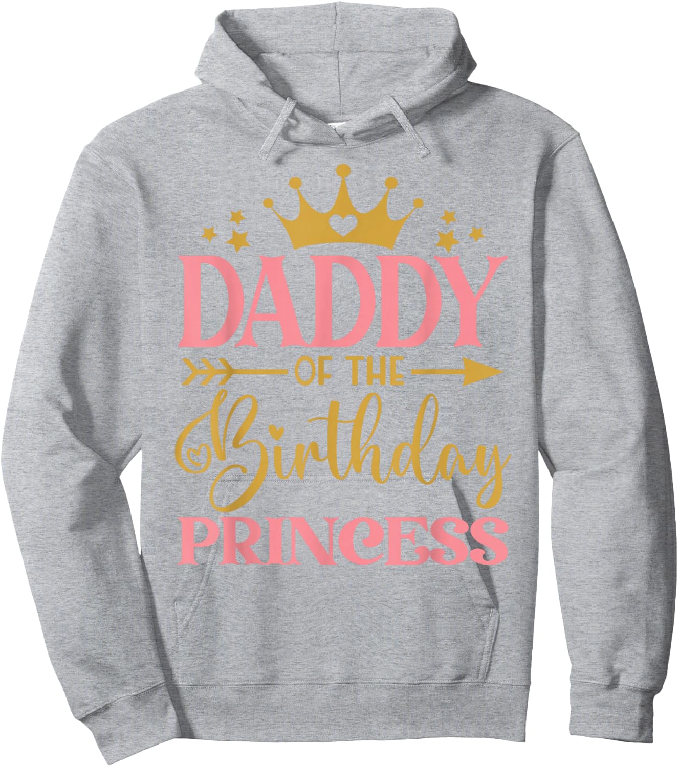 Daddy of The Birthday for Girl - 1st Birthday Princess Girls , White Hoodie - Hoodie | Ash