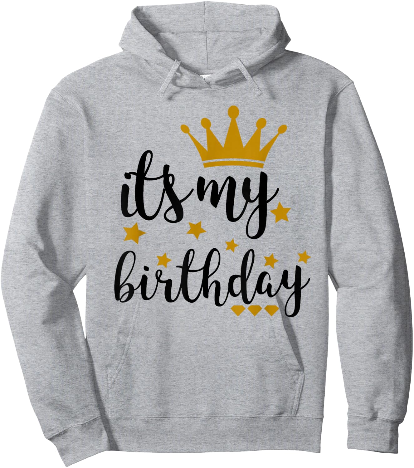 It's My Birthday Shirt , Teens, Girls, Black & Gold Hoodie - Hoodie | Ash