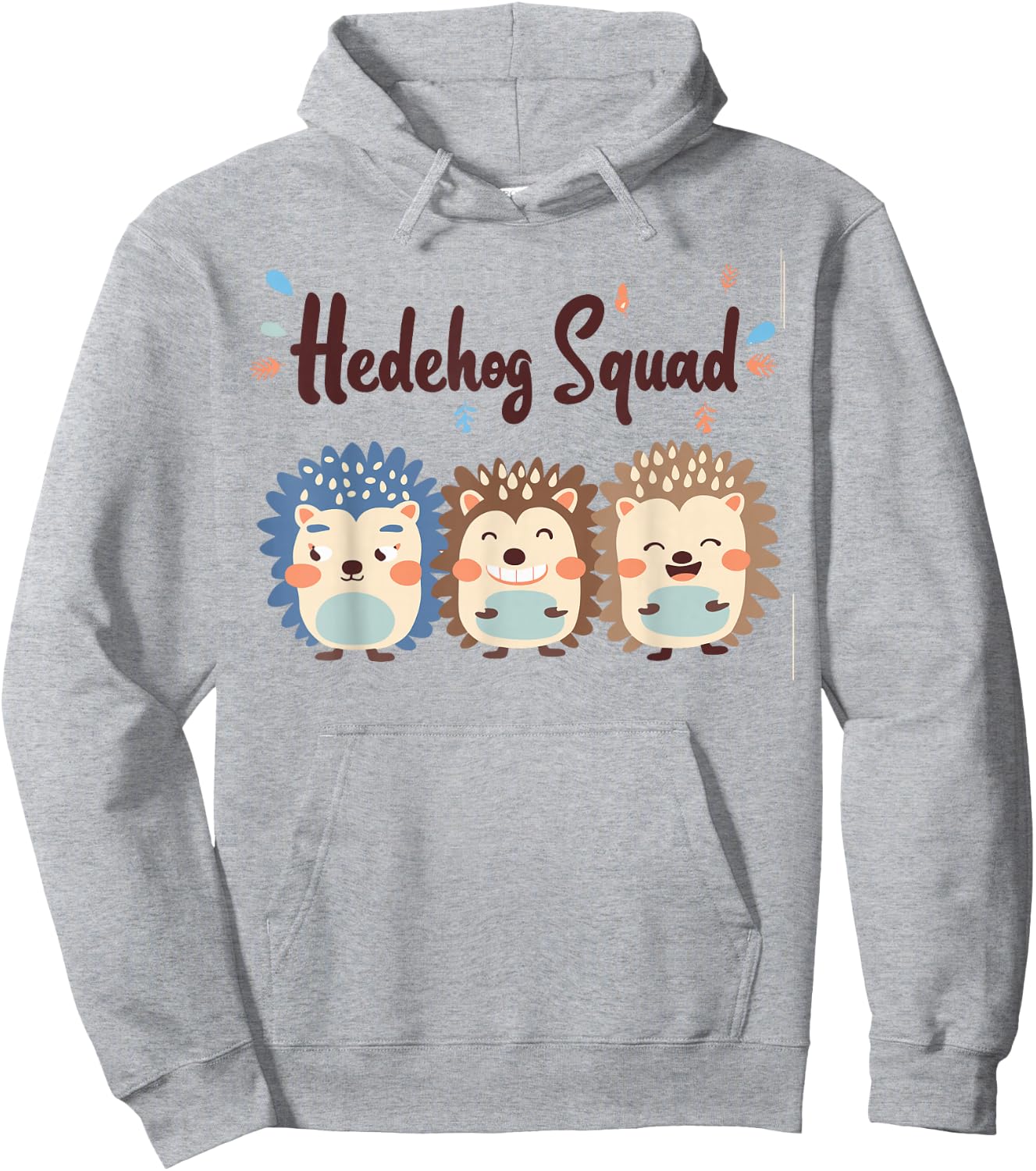 Hedgehog Squad Design for Hedgehog Lover Stuff Kids Hedgehog Hoodie - Hoodie | Ash
