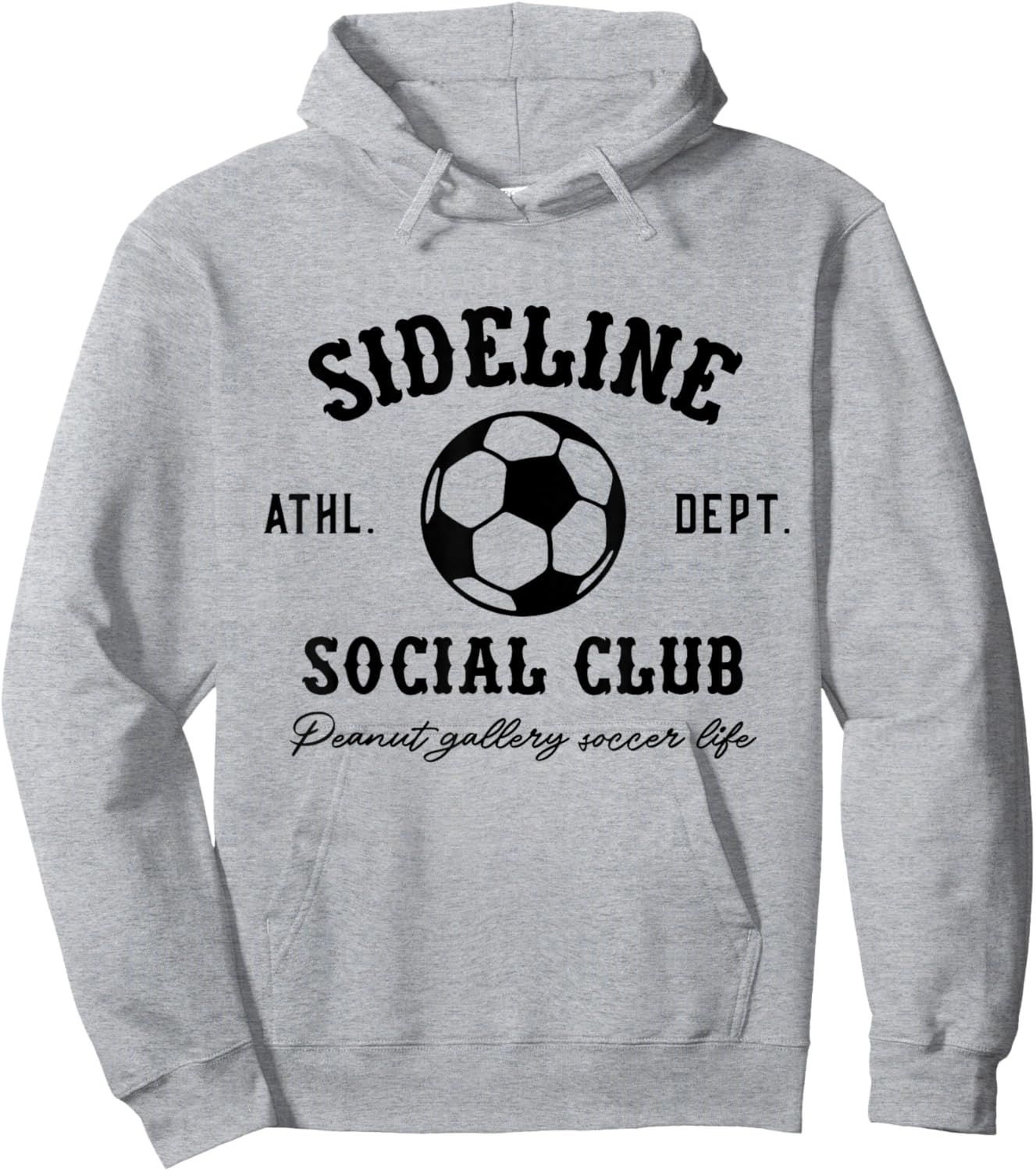 Sideline Social Club Soccer Matching Soccer Family Hoodie - Hoodie | Ash