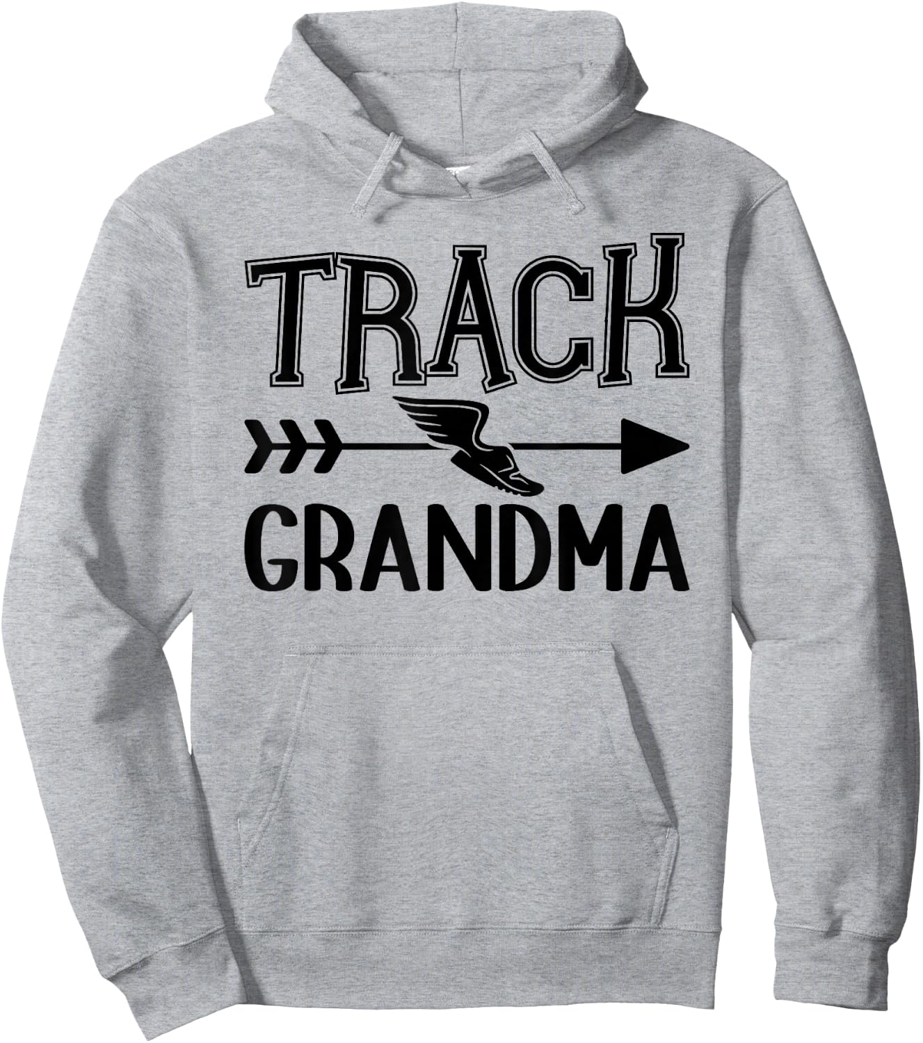 Track Grandma Of A Track And Field Athlete Grandmother Hoodie - Hoodie | Ash
