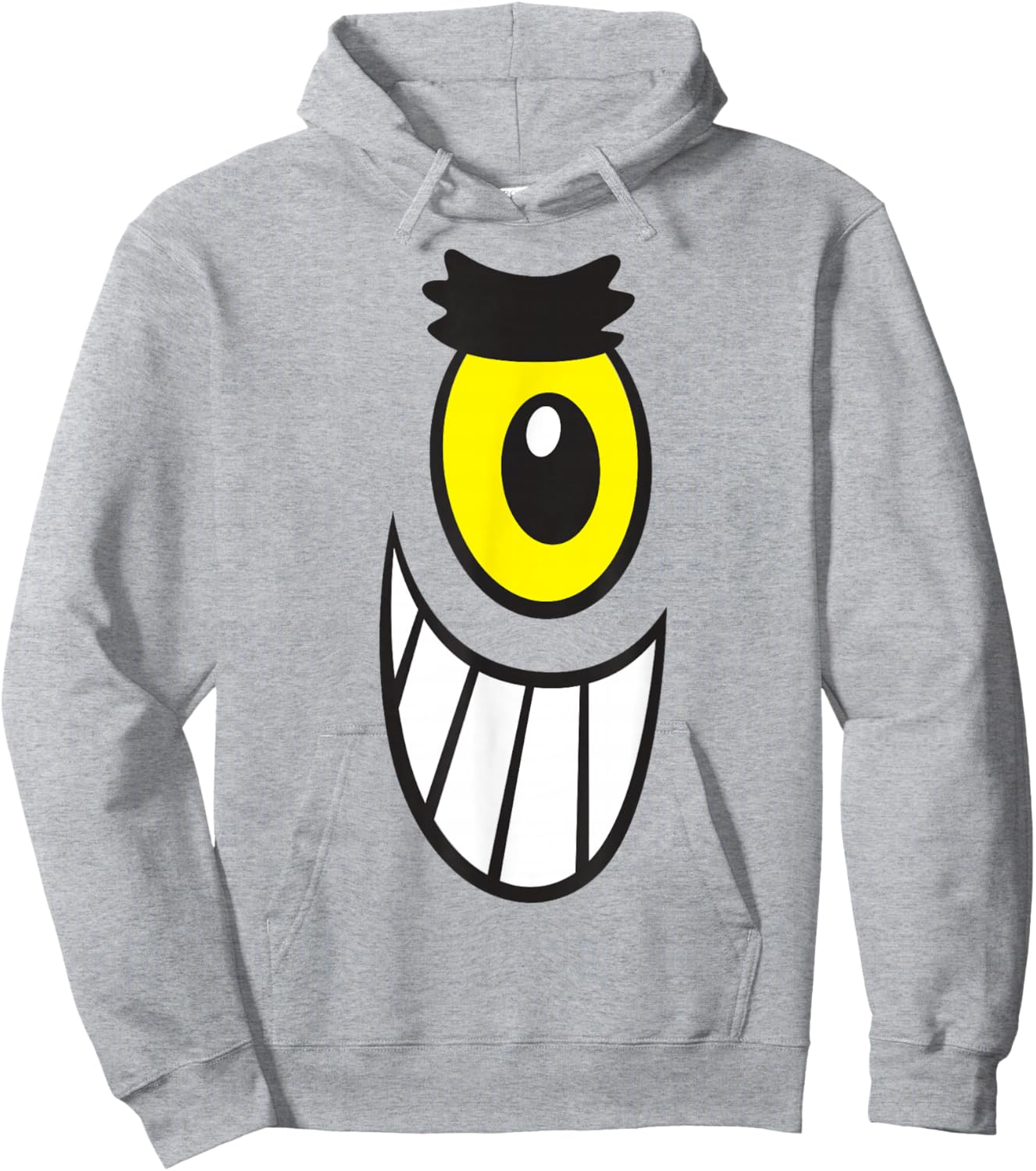Spongebob Squarepants Halloween Plankton Big Face Costume Hoodie - Hoodie | Ash
