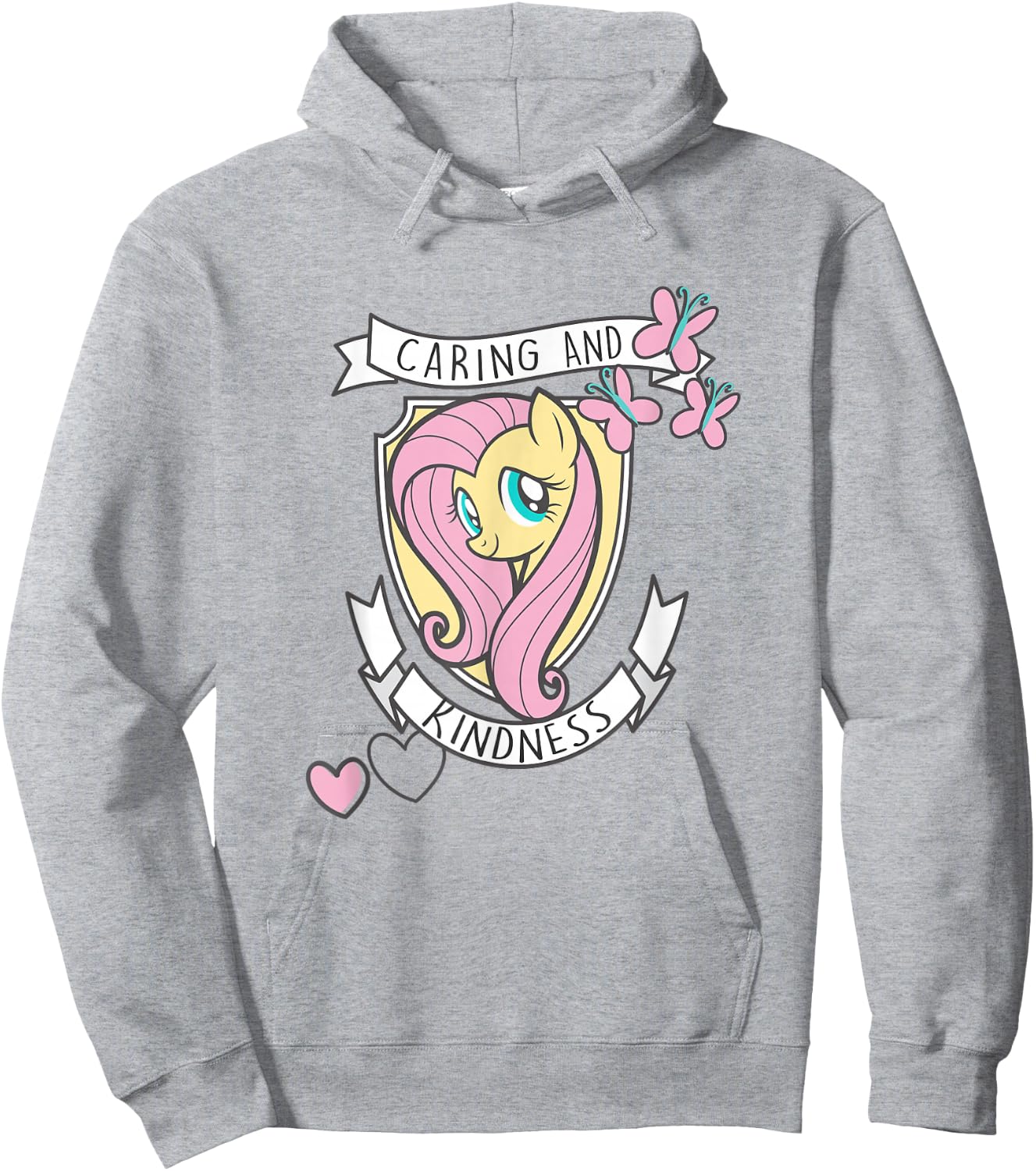 My Little Pony Fluttershy Caring and Kindness Hoodie - Hoodie | Ash