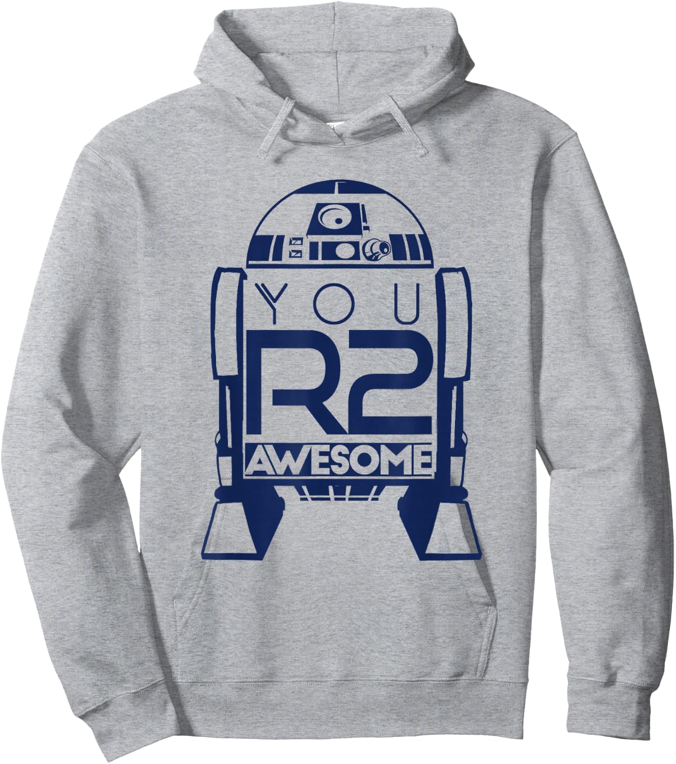 Star Wars R2-D2 You R2 Awesome Cute Quote Silhouette Logo Hoodie - Hoodie | Ash