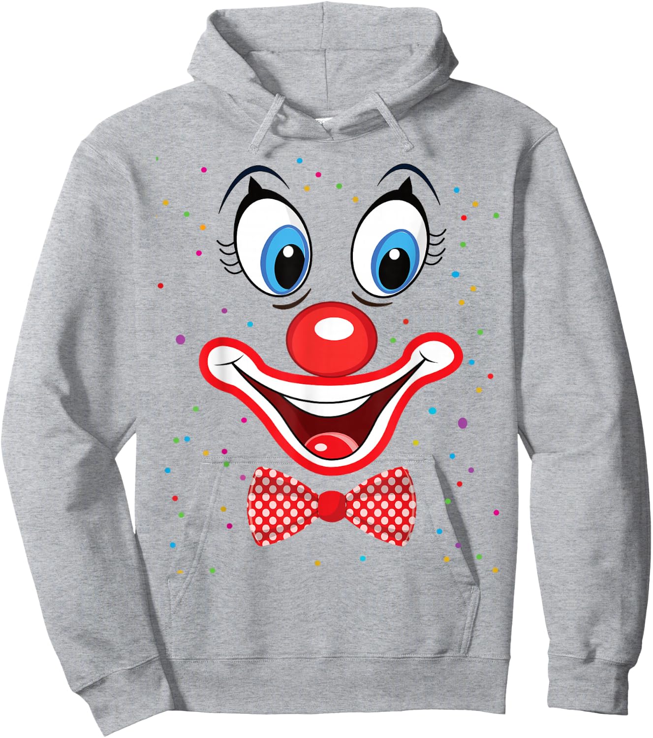 Carnival Costume Fancy Dress Costume Funny Clown Confetti , black Hoodie - Hoodie | Ash
