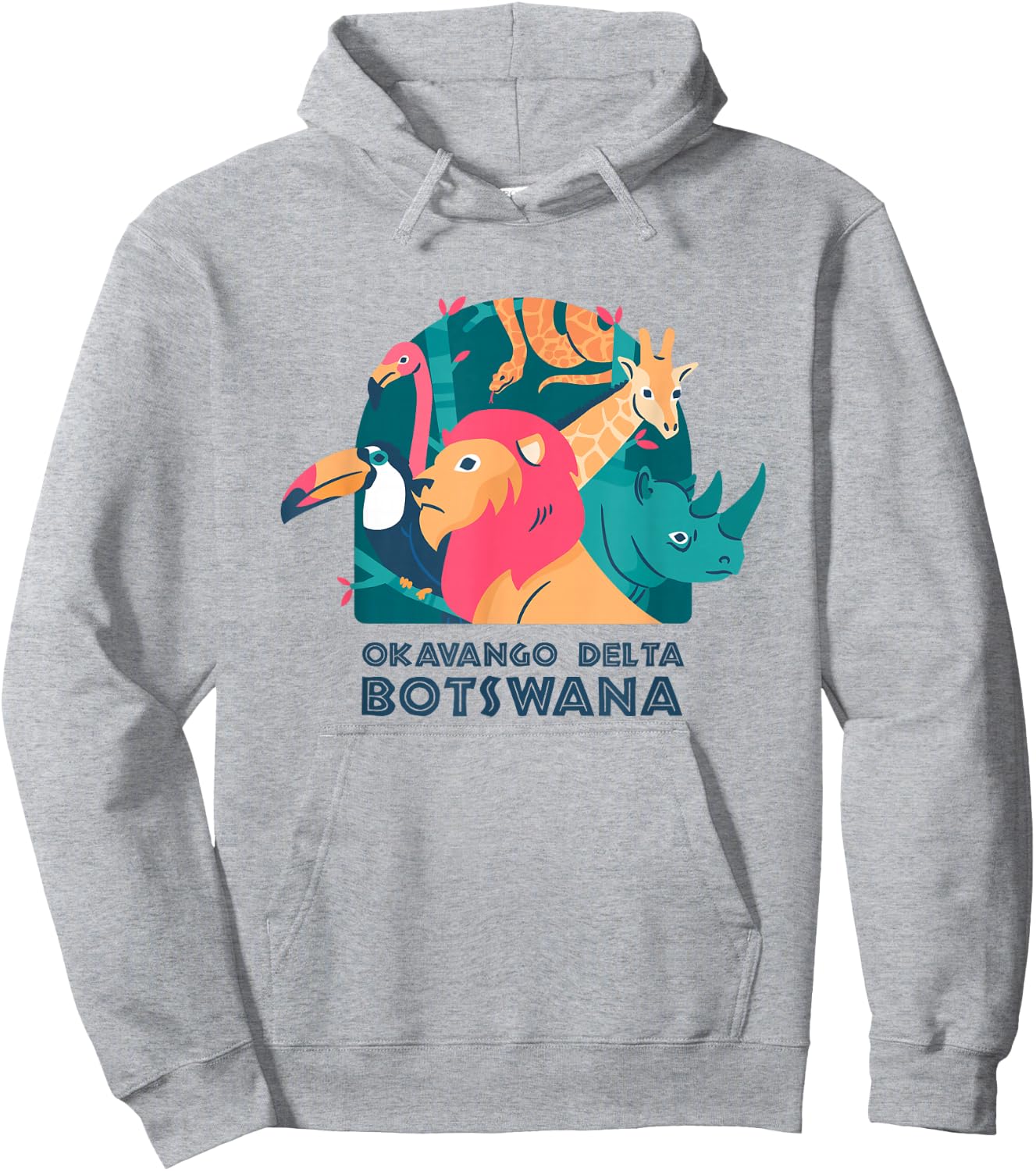 Okavango Delta, Botswana Safari National Park Animal Hoodie - Hoodie | Ash
