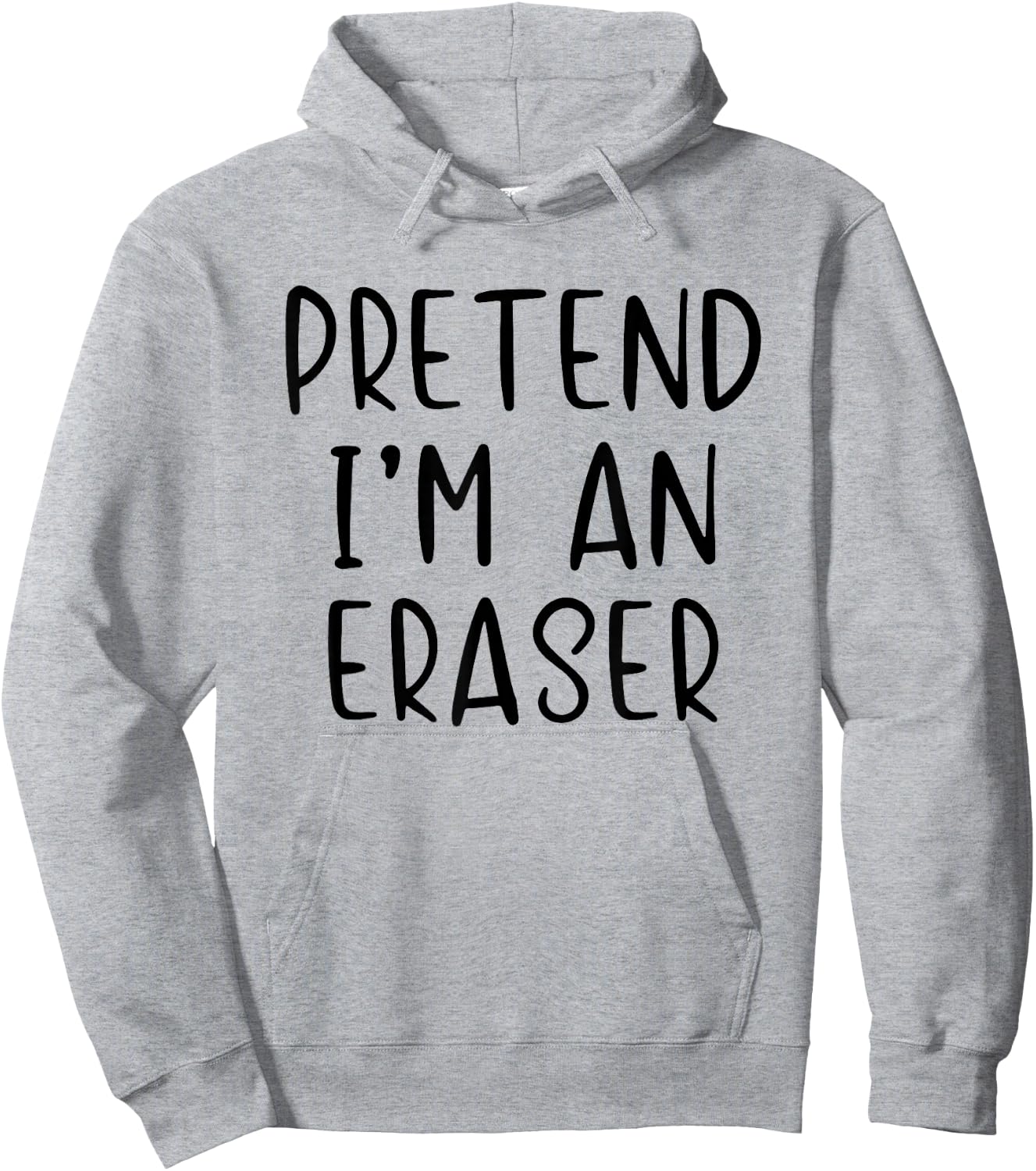 Pretend I'm An Eraser Costume Halloween Simple Adult Kid Hoodie - Hoodie | Ash