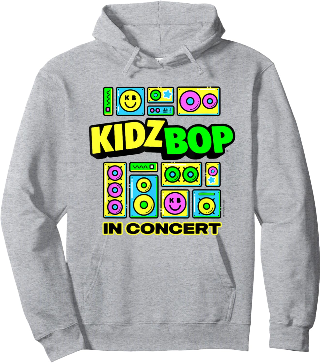 Kidz BOP in Concert Merch – Smiley Speakers Hoodie - Hoodie | Ash