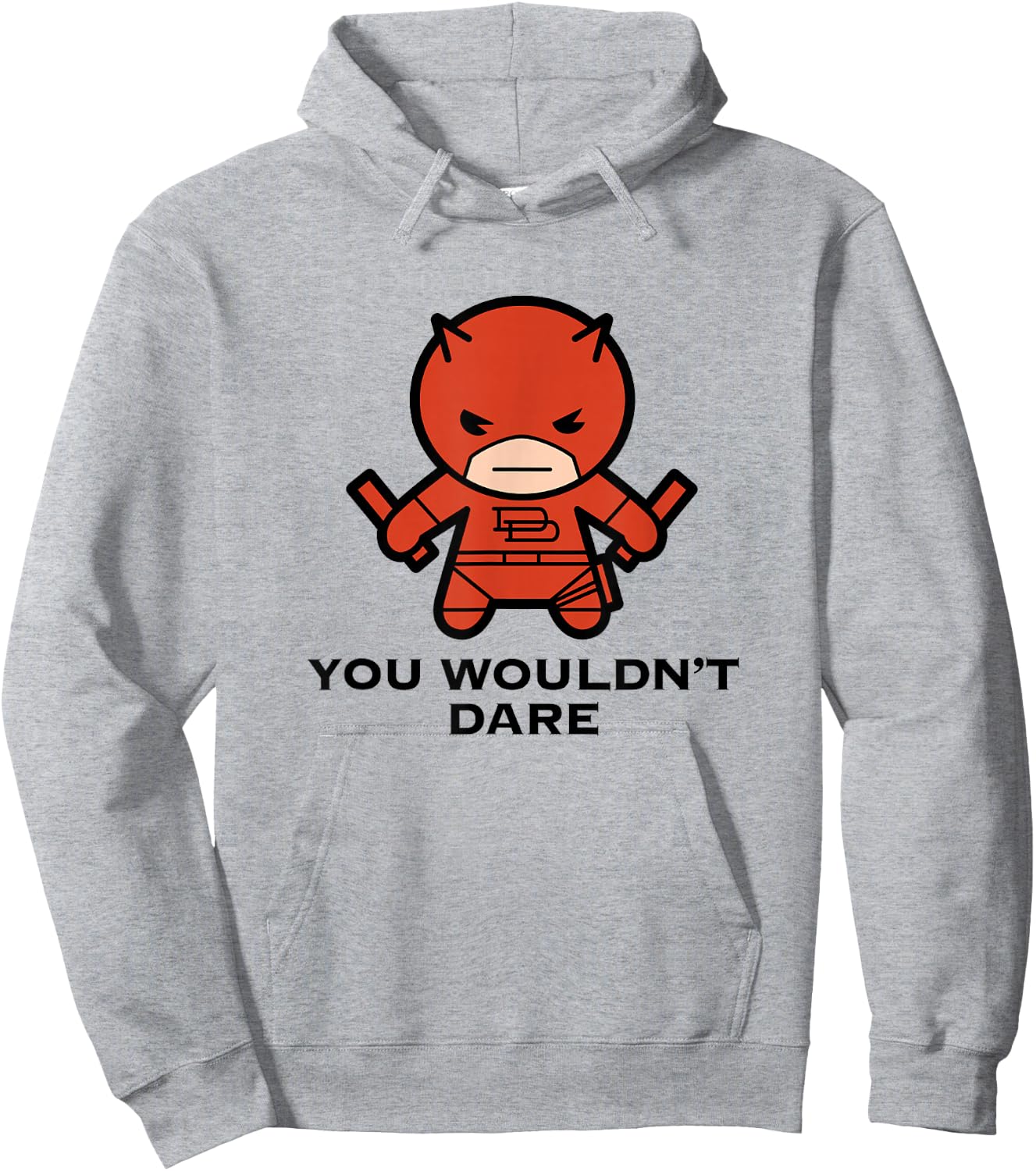 Marvel Kawaii You Wouldn't Dare Chibi Daredevil Portrait Hoodie - Hoodie | Ash