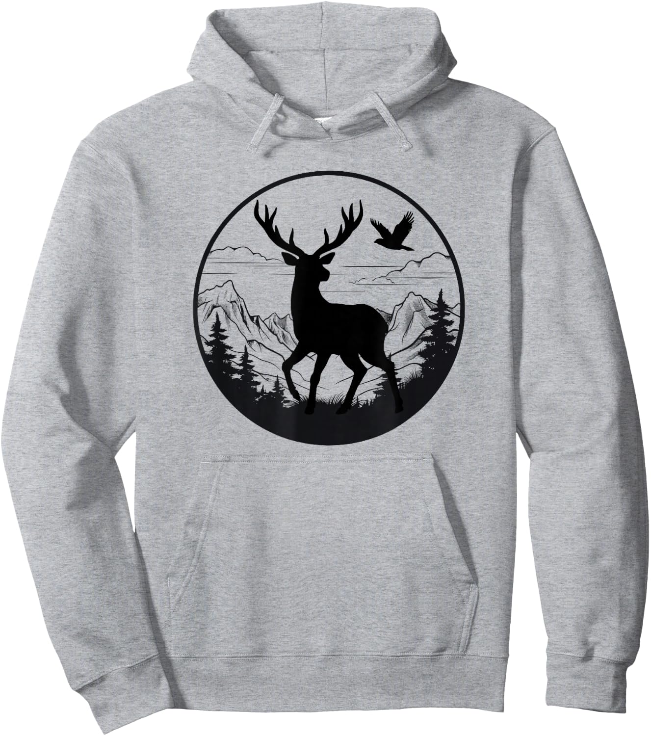 Camouflage Flag Hunting Deer Orange Flag Camouflage Hunting Deer Orange Hoodie - Hoodie | Ash