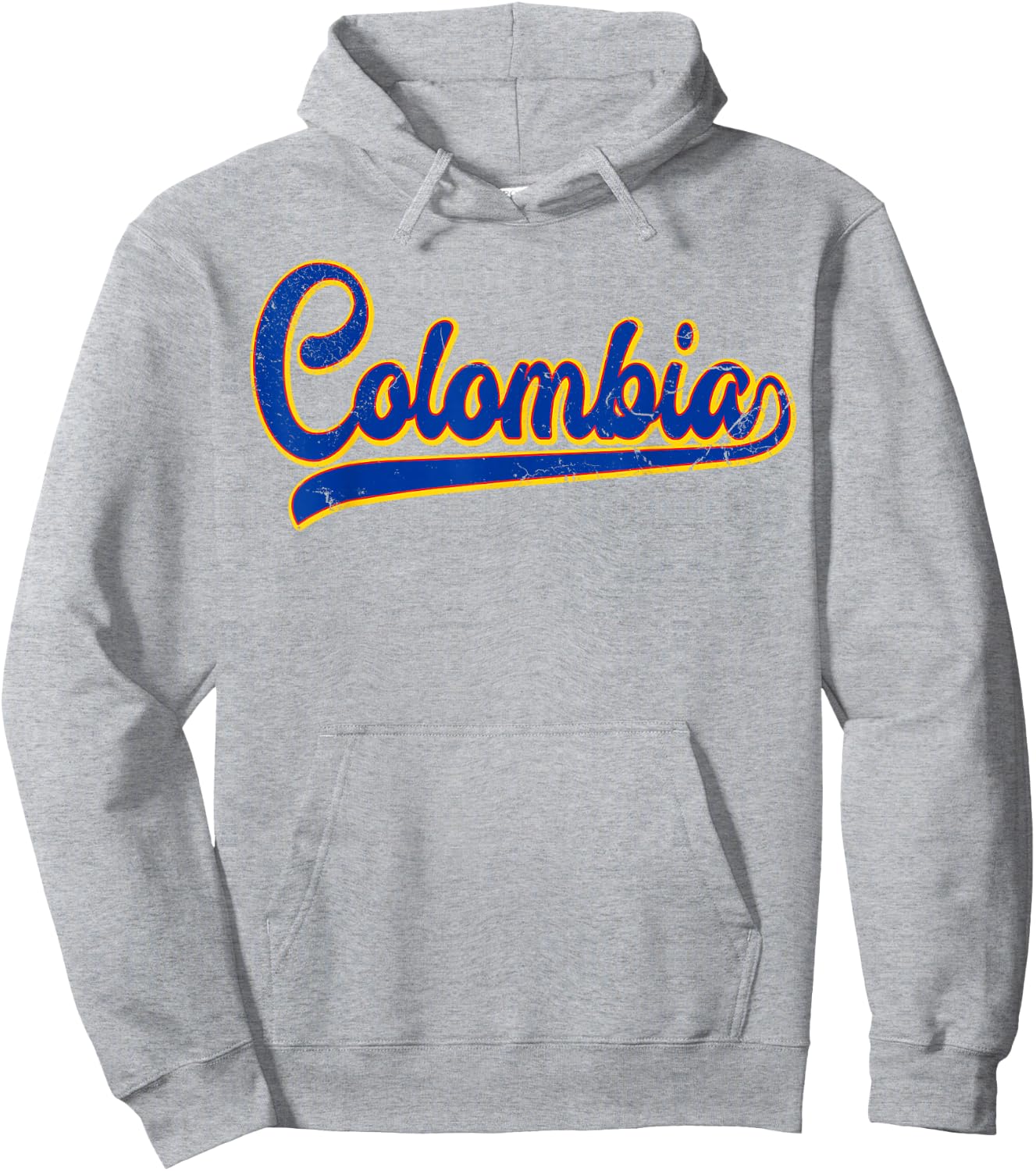 Colombia Throwback Graphic Shirt Comombian Flag Jersey Style Hoodie - Hoodie | Ash