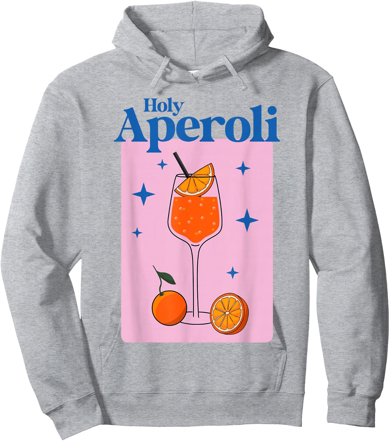 HOLY APEROLI X HALLÖCHEN APEROLI APEROLY SPRITZ STARS , White Hoodie - Hoodie | Ash
