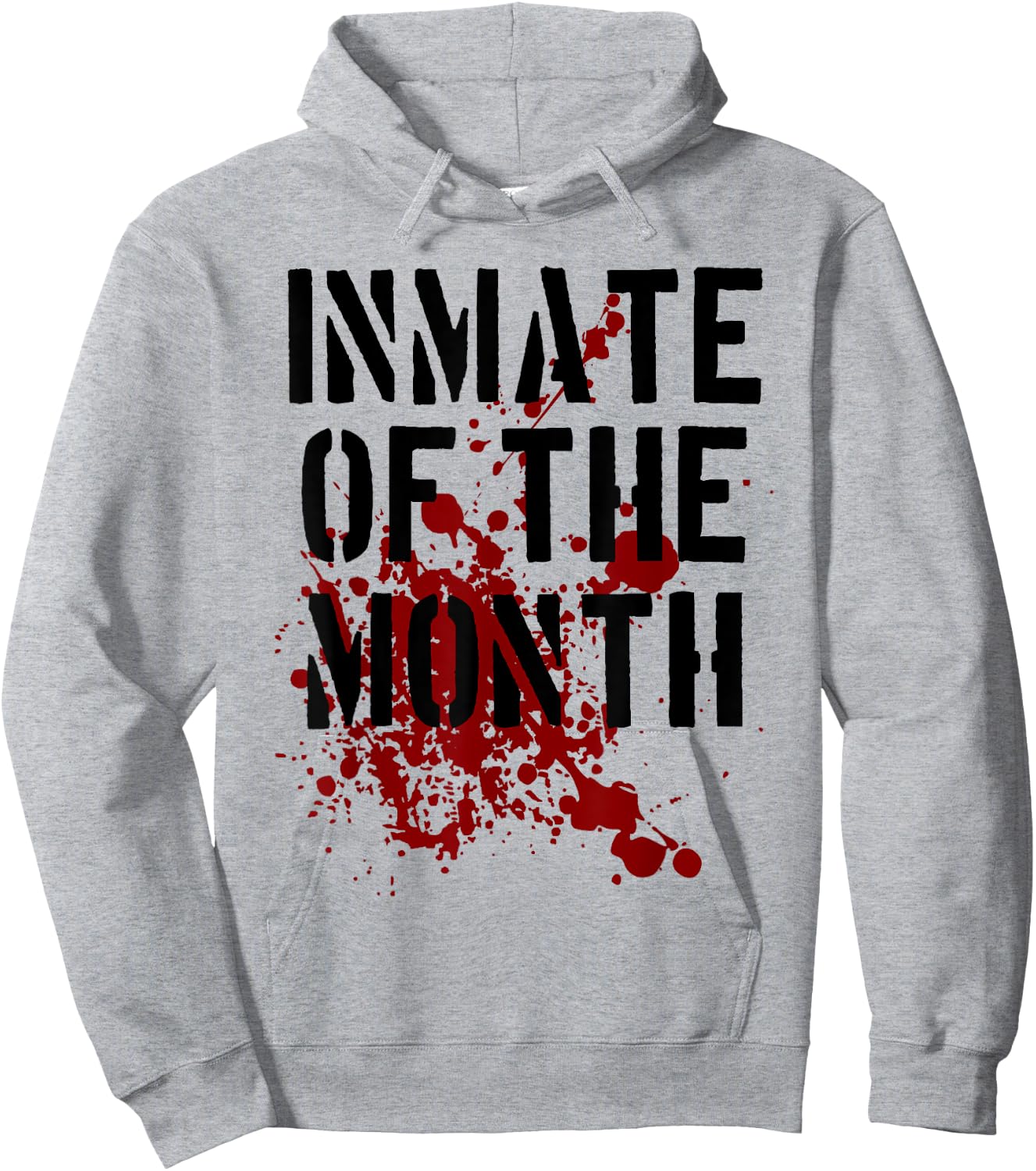Inmate T Shirt Prisoner Outfit Inmate of the Month Hoodie - Hoodie | Ash