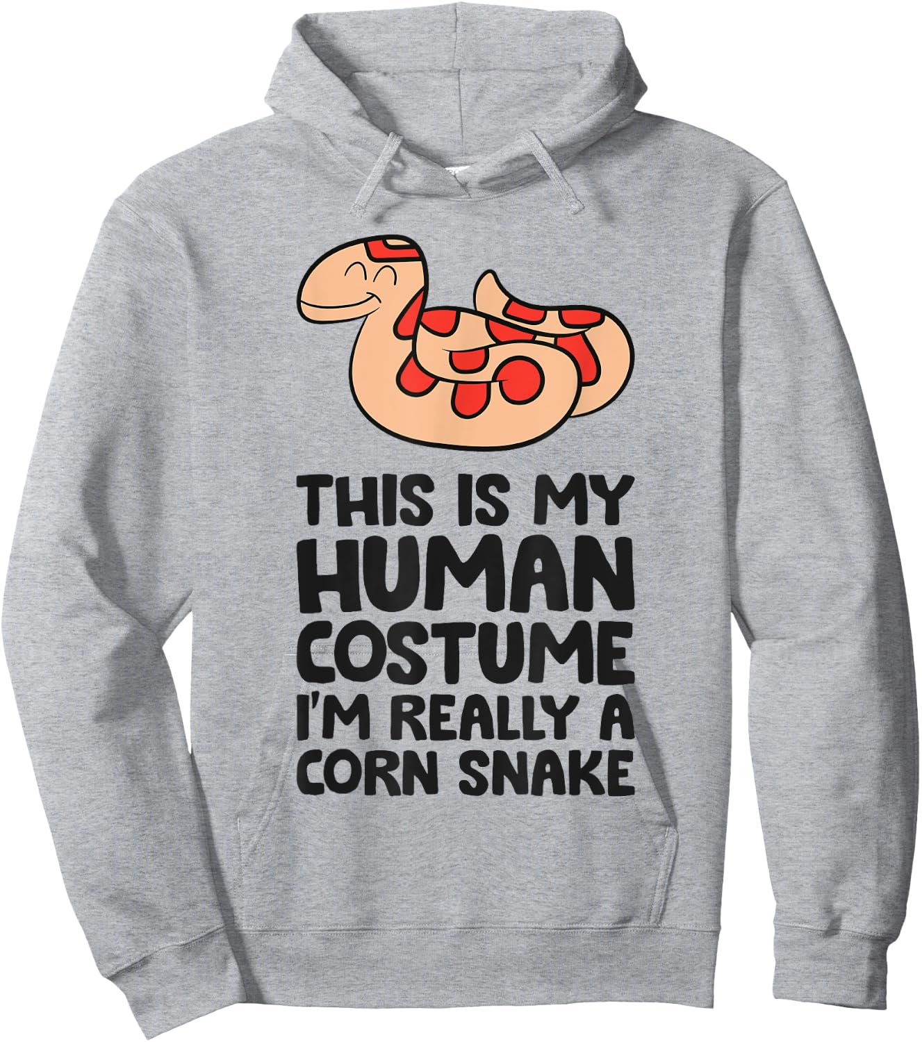 This Is My Human Costume I'm Really A Corn Snake Hoodie - Hoodie | Ash