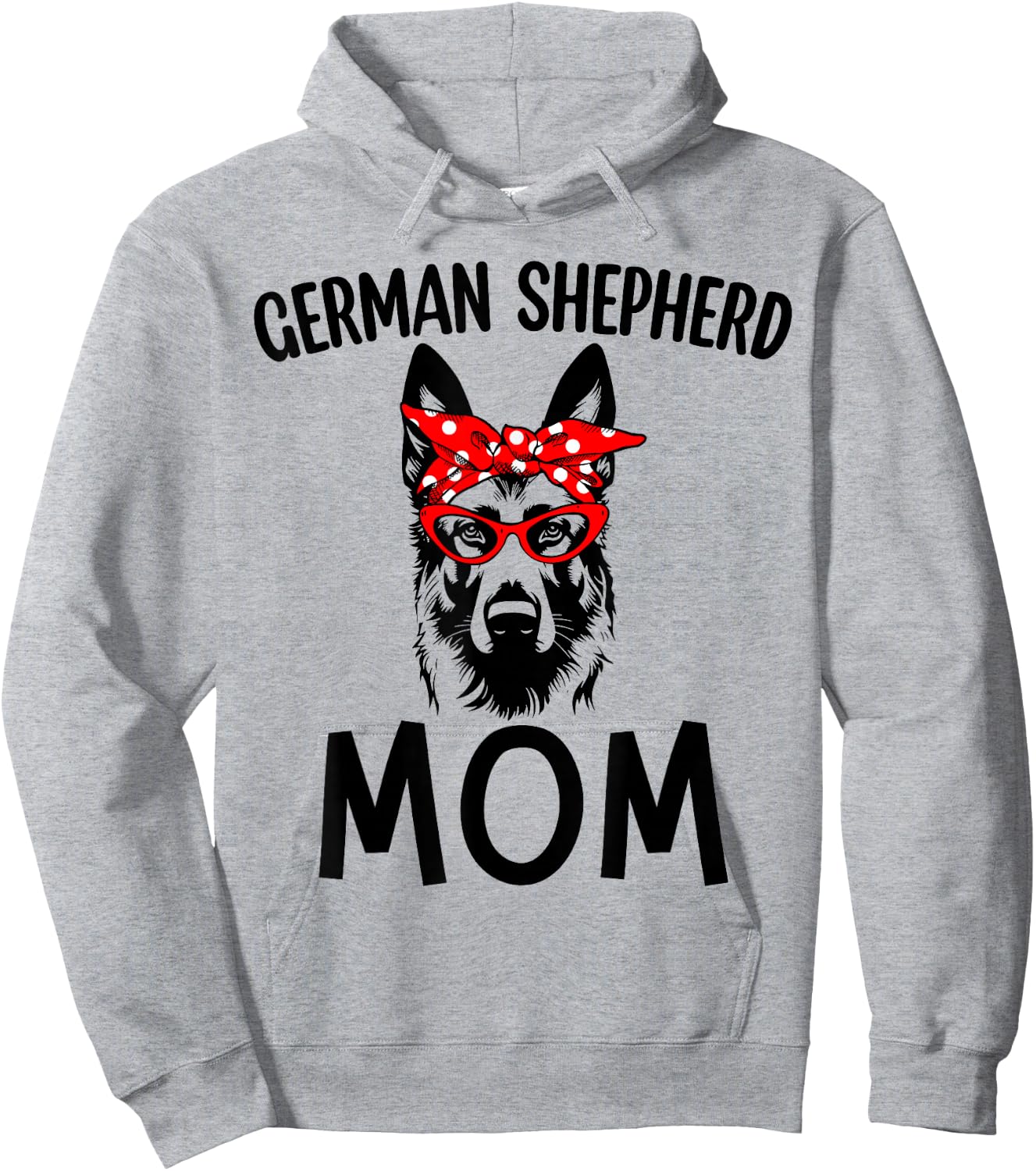 German Shepherd Mom Dog Mama Sunglasses Mother's Day Gift Hoodie - Hoodie | Ash
