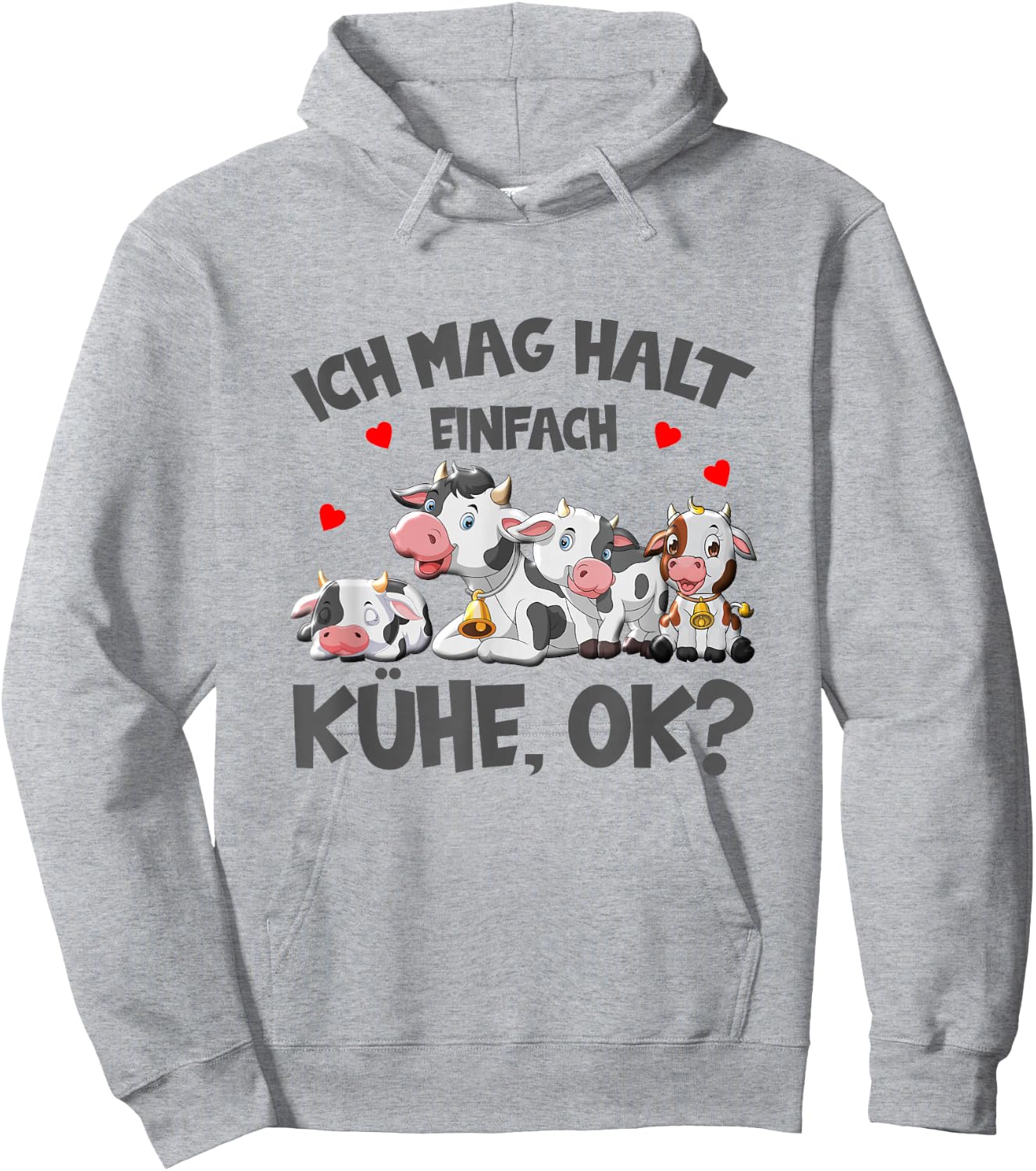 Kühe Ich Mag Halt Einfach Kühe Ok Bauer Kuh Hoodie - Hoodie | Ash
