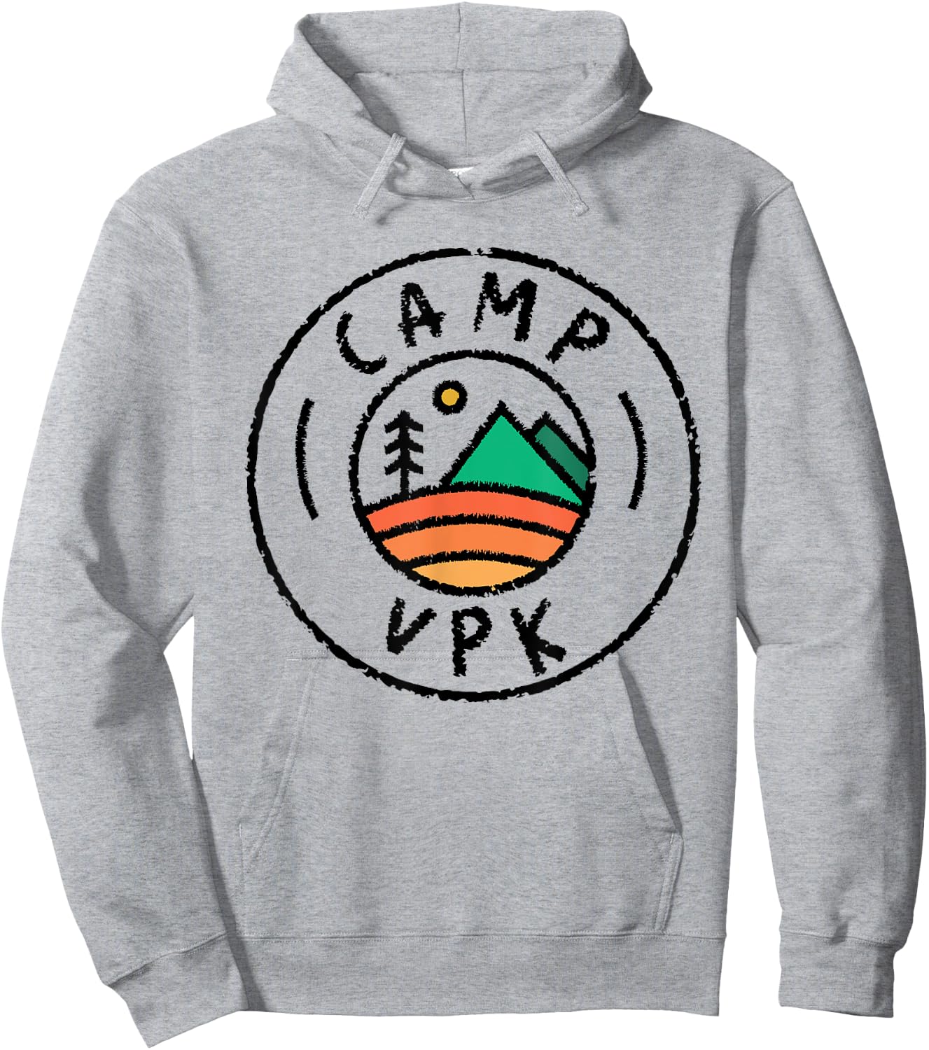 Camping Matching Voluntary Pre Kindergarten Camper Camp VPK Hoodie - Hoodie | Ash