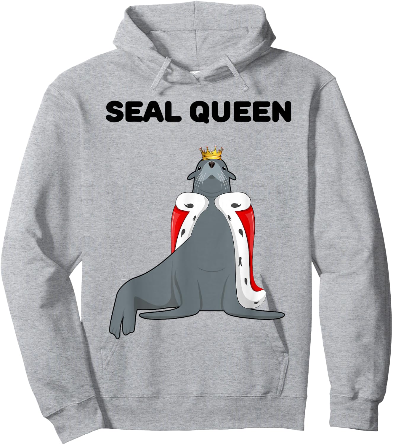 Seal Queen | Girls Seal Lover Design | Seal Hoodie - Hoodie | Ash