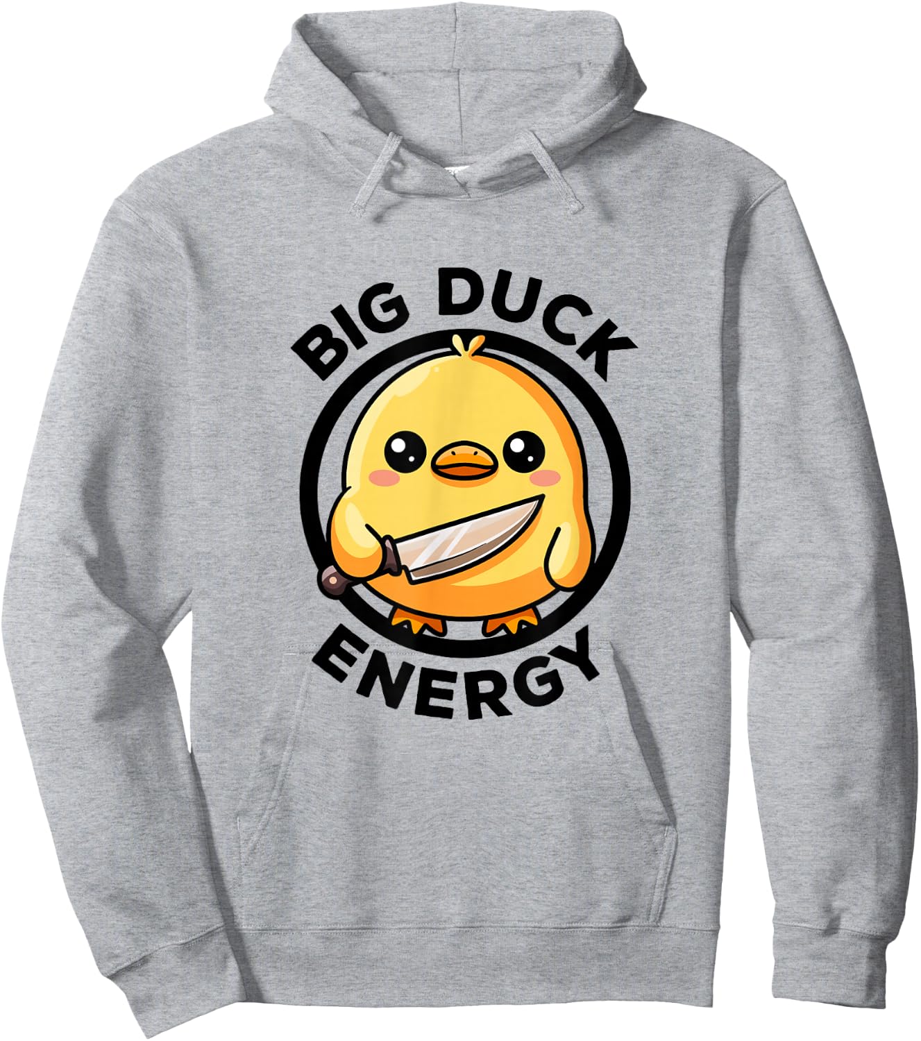 Big Duck Energy Duckie I Love Ducks Lovers Funny Rubber Duck Hoodie - Hoodie | Ash