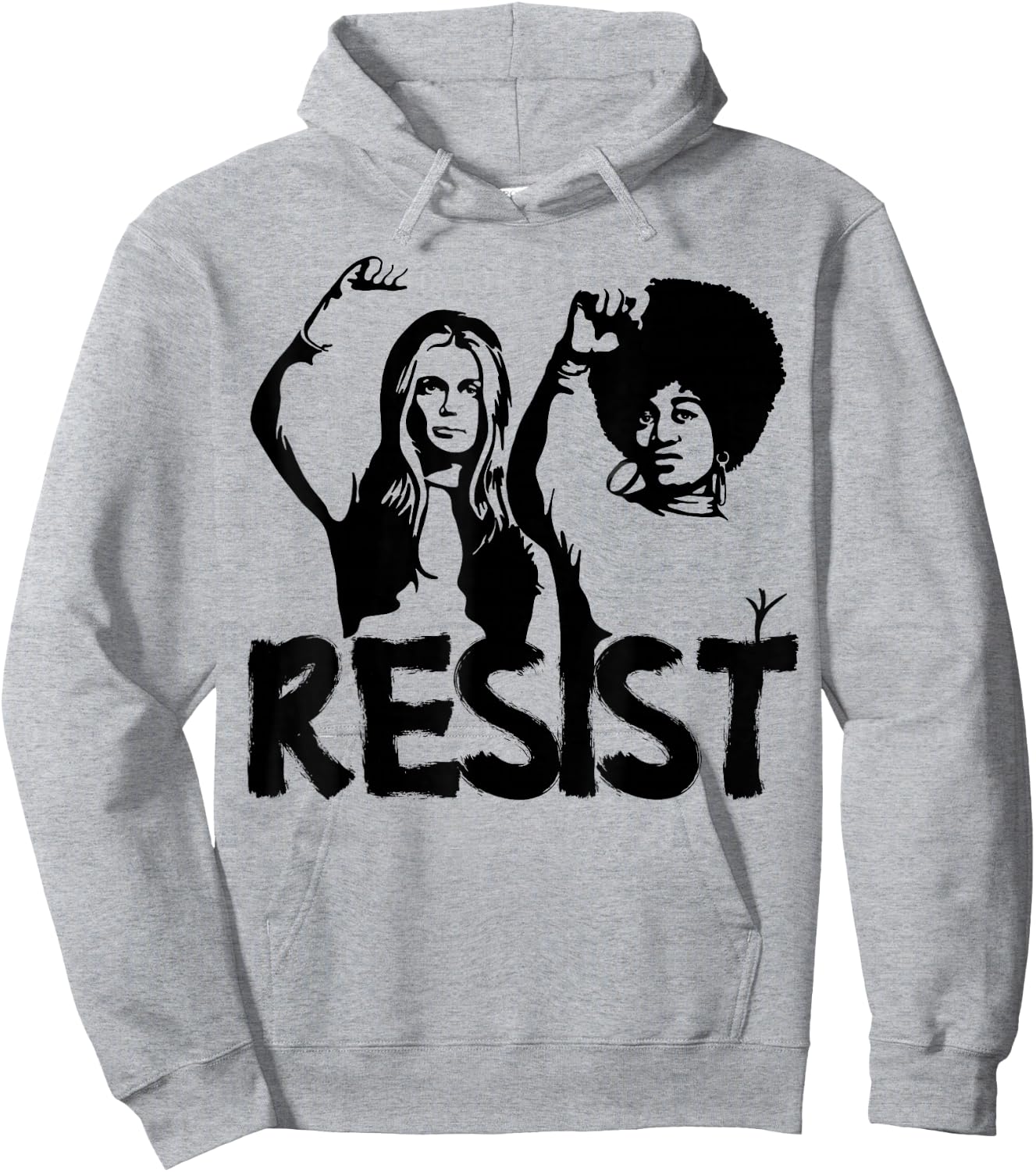 Gloria Steinem and Dorothy Pitman Hughes Resist Hoodie - Hoodie | Ash