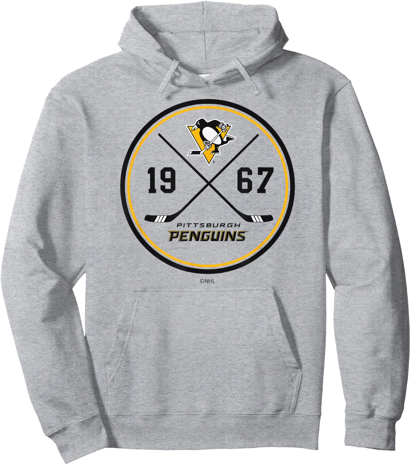 Pittsburgh Penguins Prize Gray Officially Licensed Hoodie - Hoodie | Ash