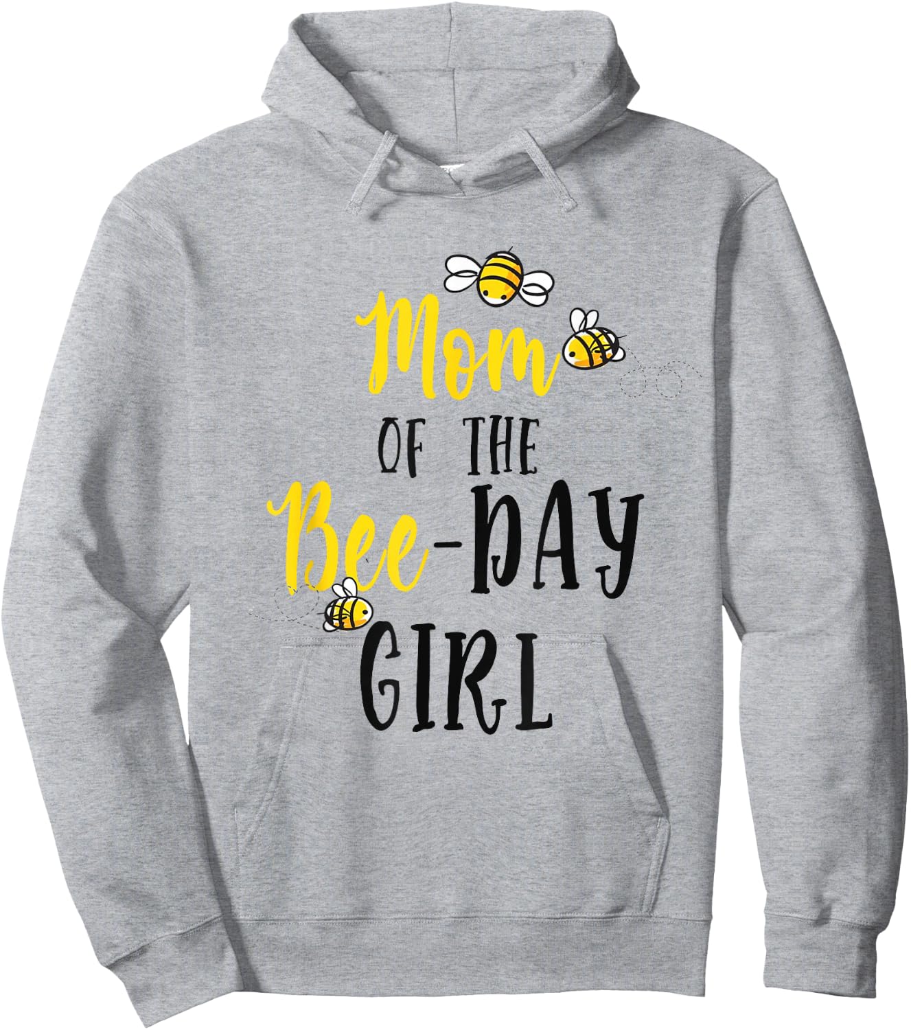Mom of The Bee Day Girl Shirt Bee Birthday Matching Mama Hoodie - Hoodie | Ash