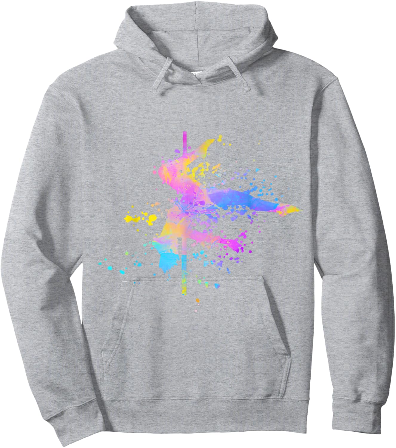 Poledance Bar Fitness Paint Splatters Women's Pole Dance , white Hoodie - Hoodie | Ash