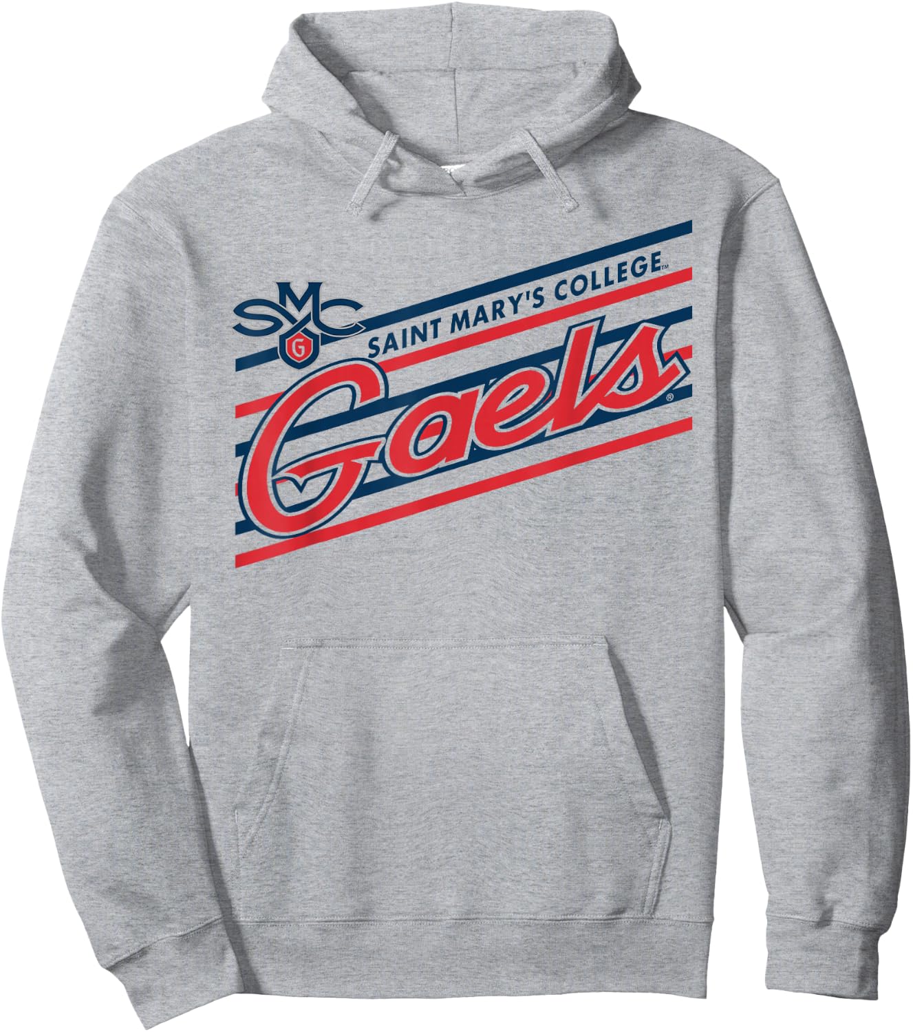 Saint Mary's Gaels Retro Performer White Officially Licensed Hoodie - Hoodie | Ash